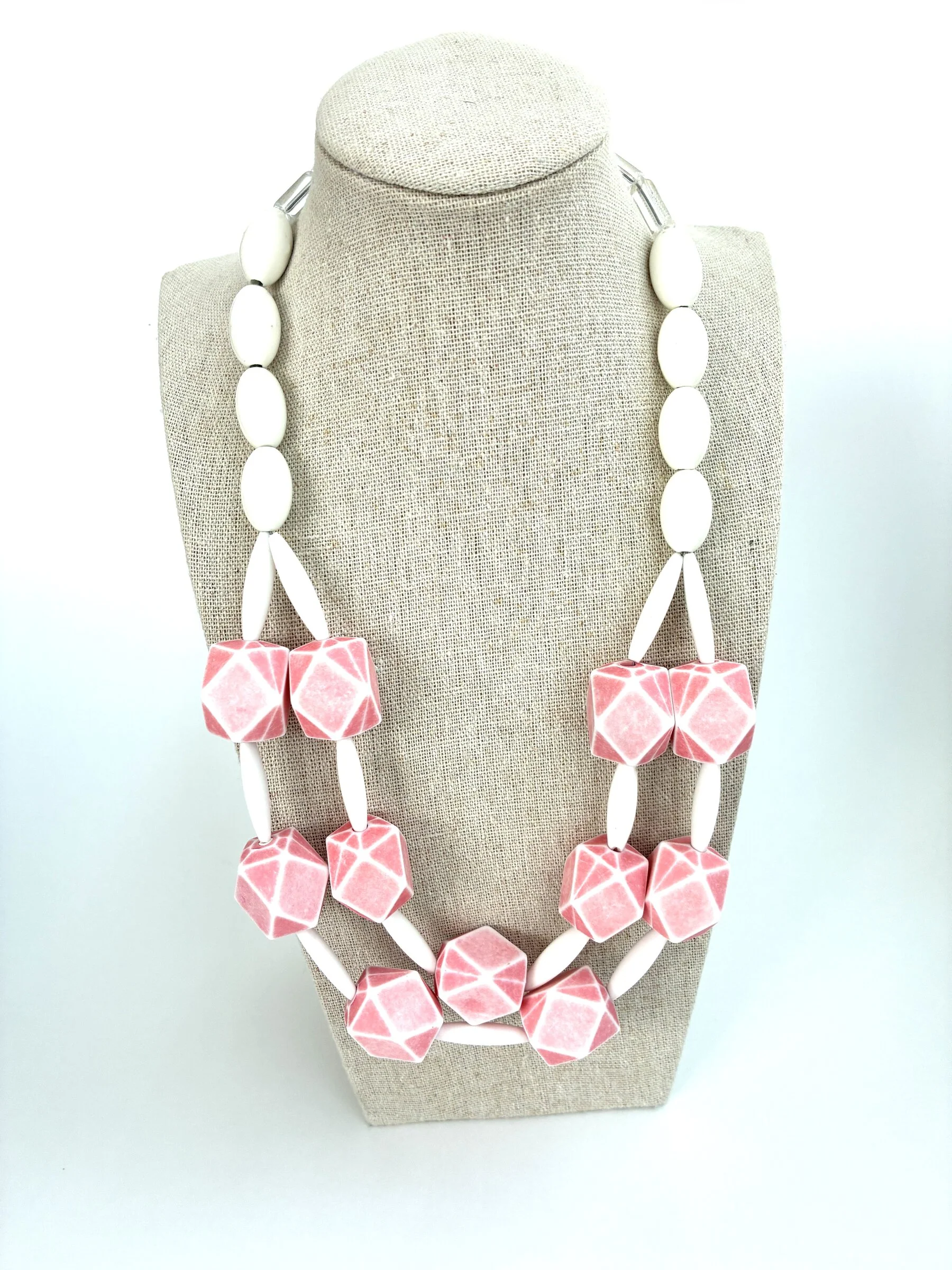 Pink Geometric Necklace - Image 2