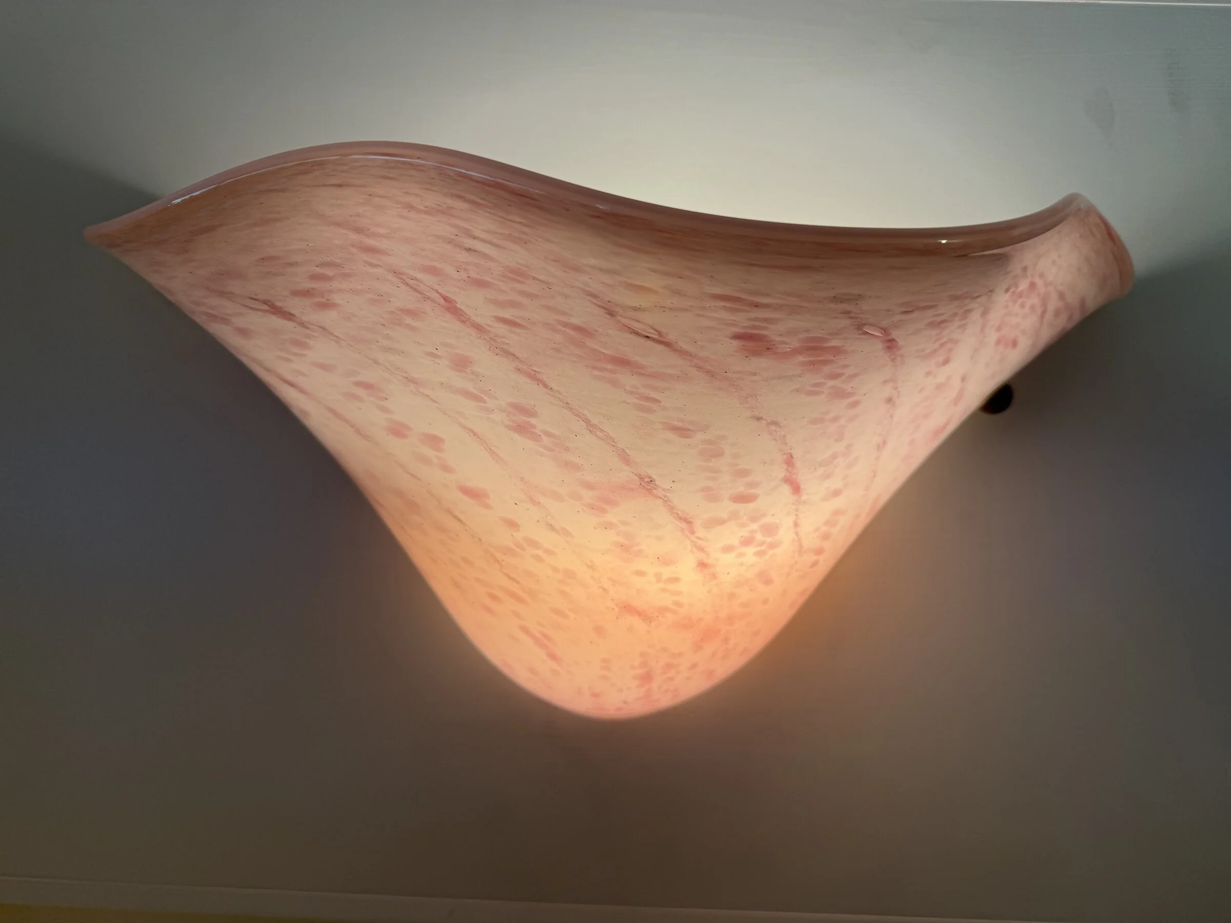 Pink Swirls Fluted Sconce - Image 2