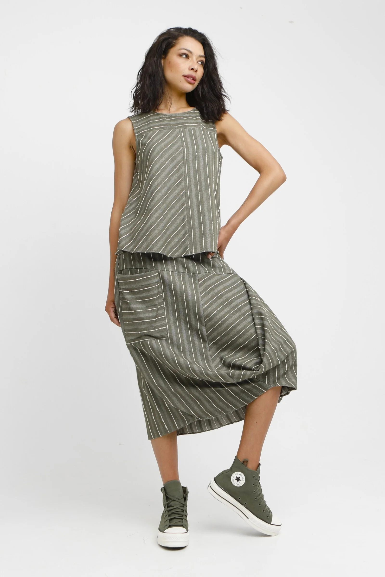 Poe Tucked Skirt - Image 2