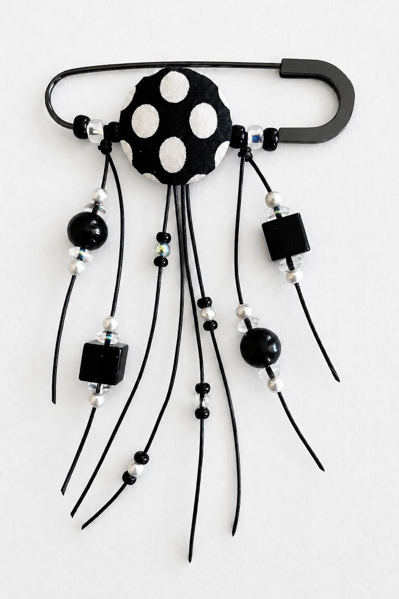 Polka Dot Vintage Silk Swing Pin