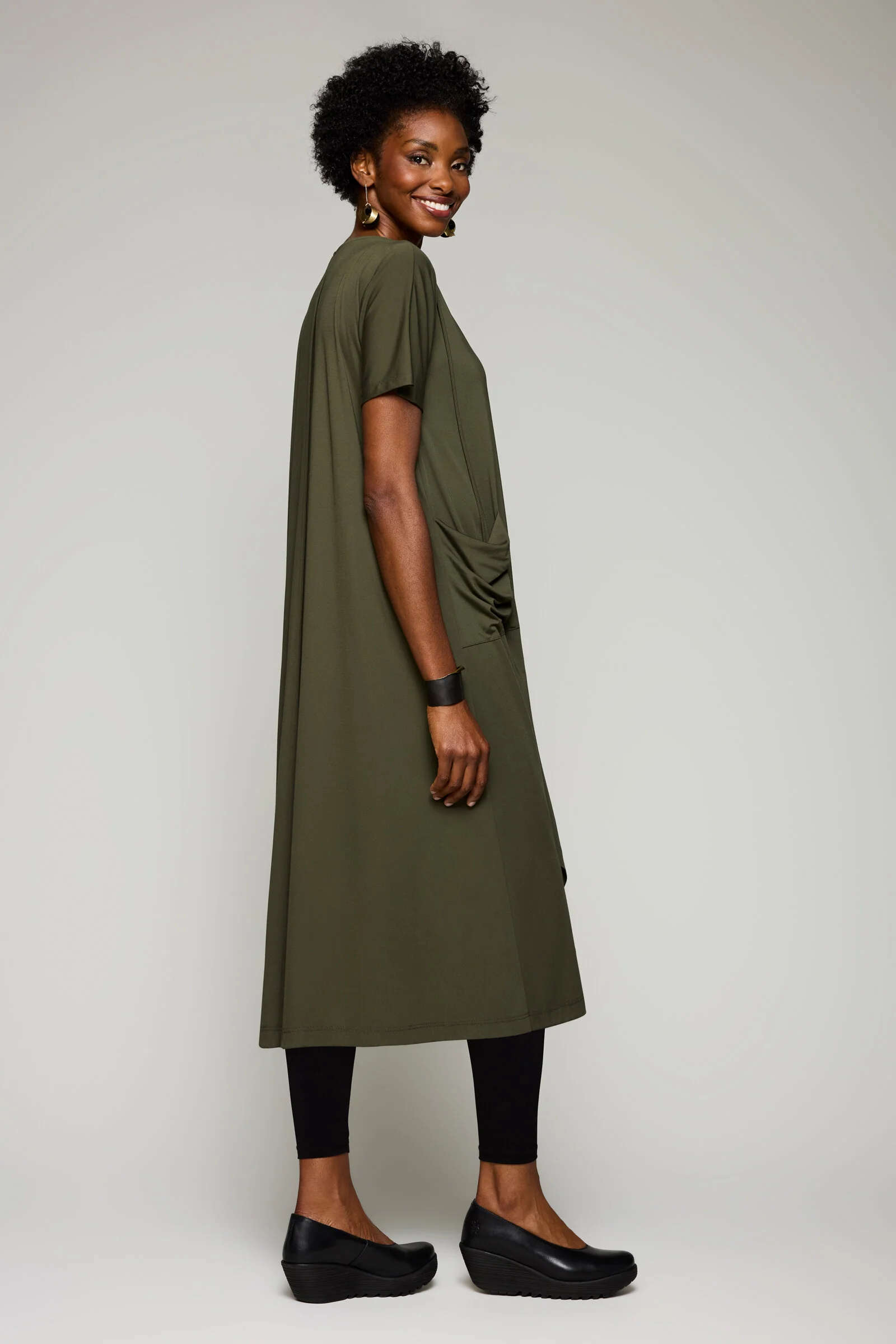 Everyday Eden Dress - Olive - Image 2