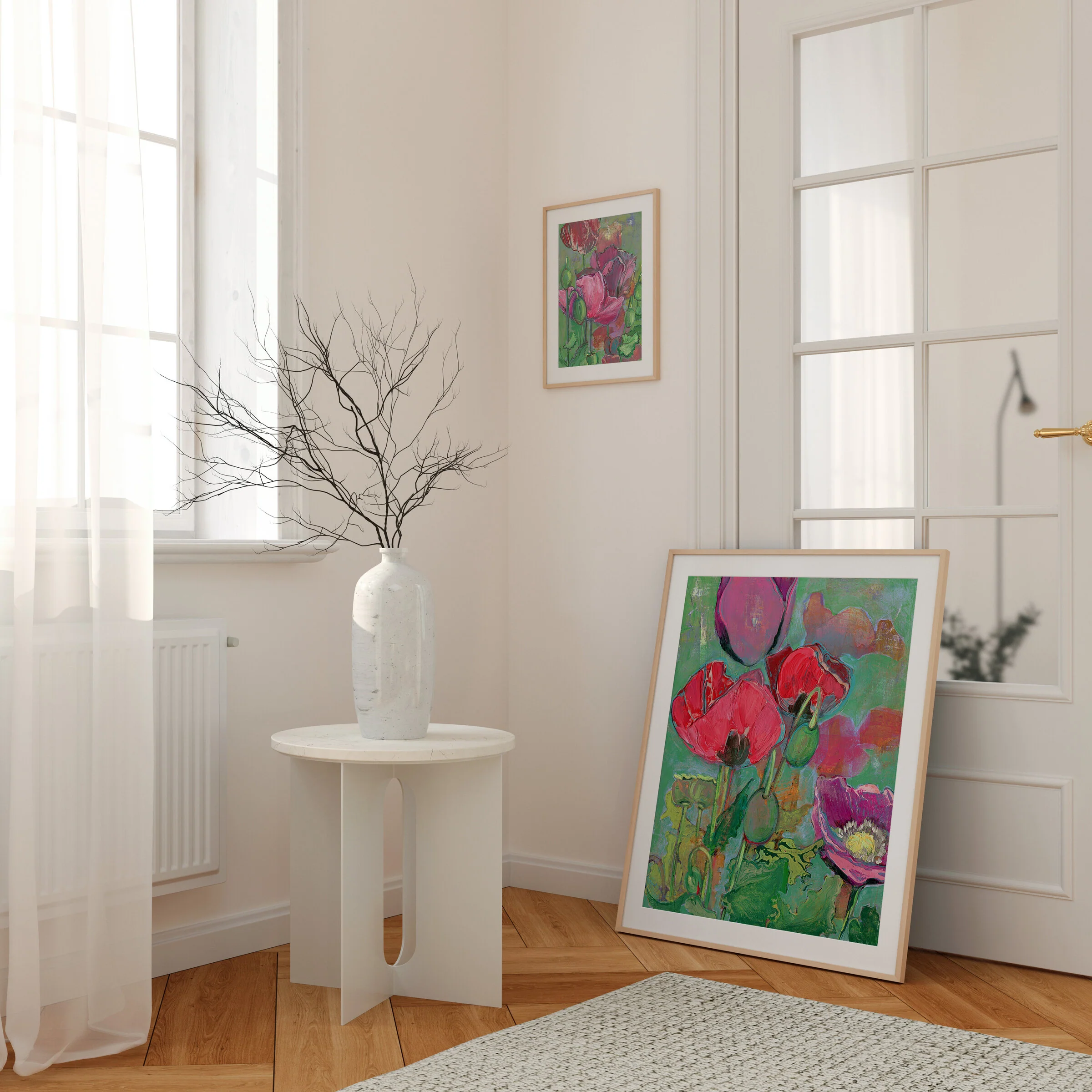 Poppy Dreams in Red & Pink No. 2 - Image 2