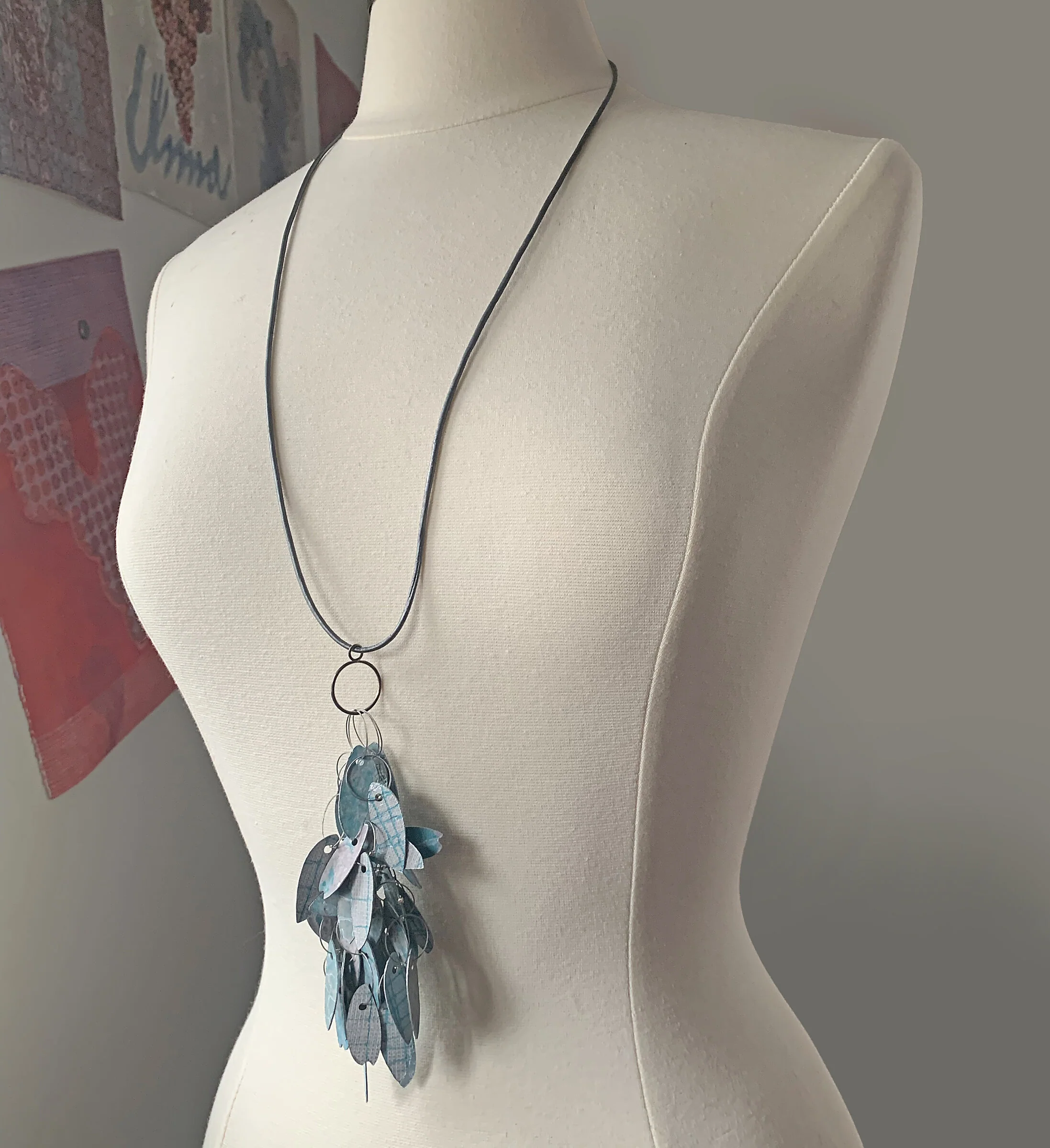 Printmaker's Leaf Pendant - Image 2