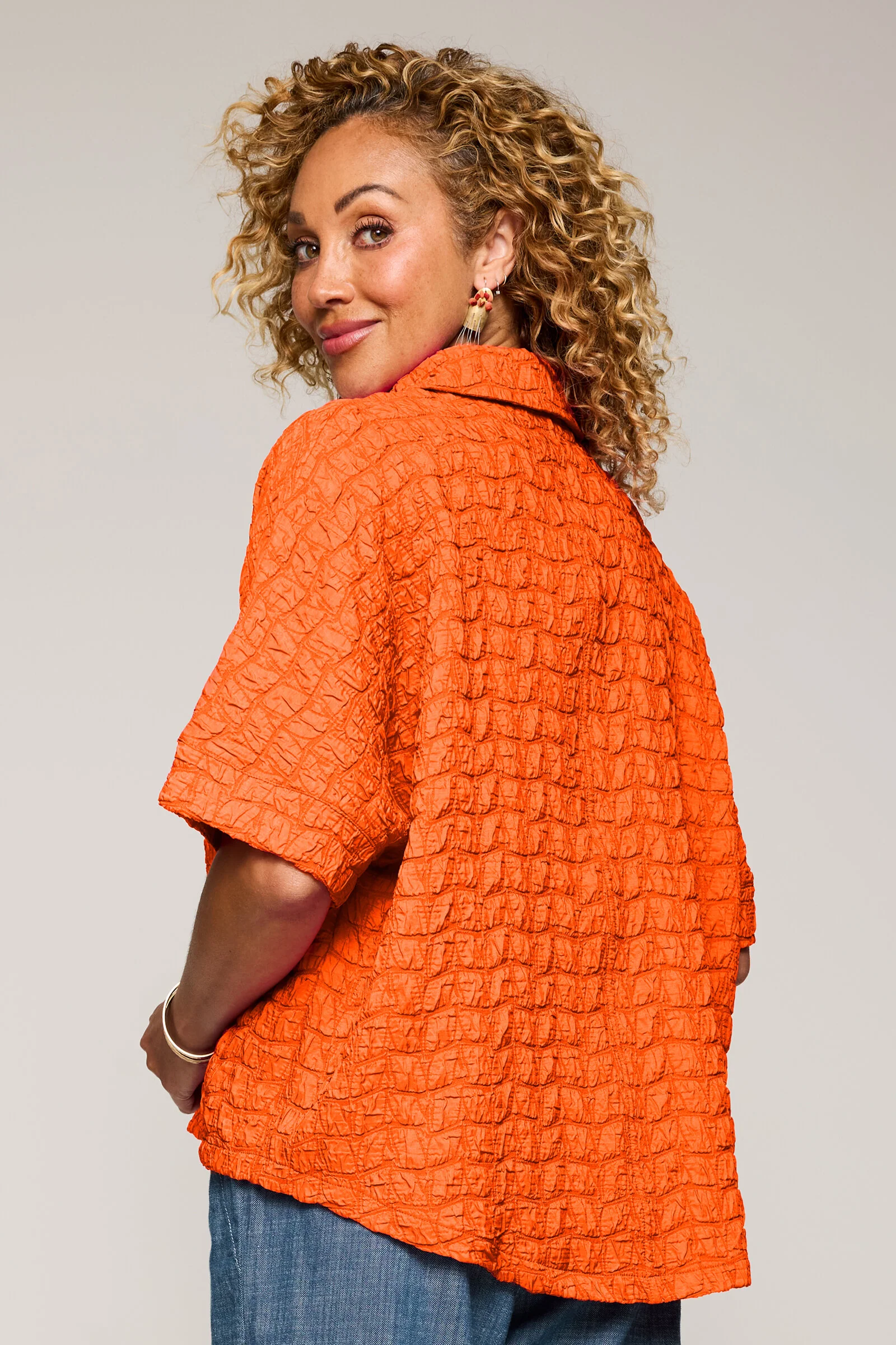Puckered Corinne Camp Shirt - Image 4