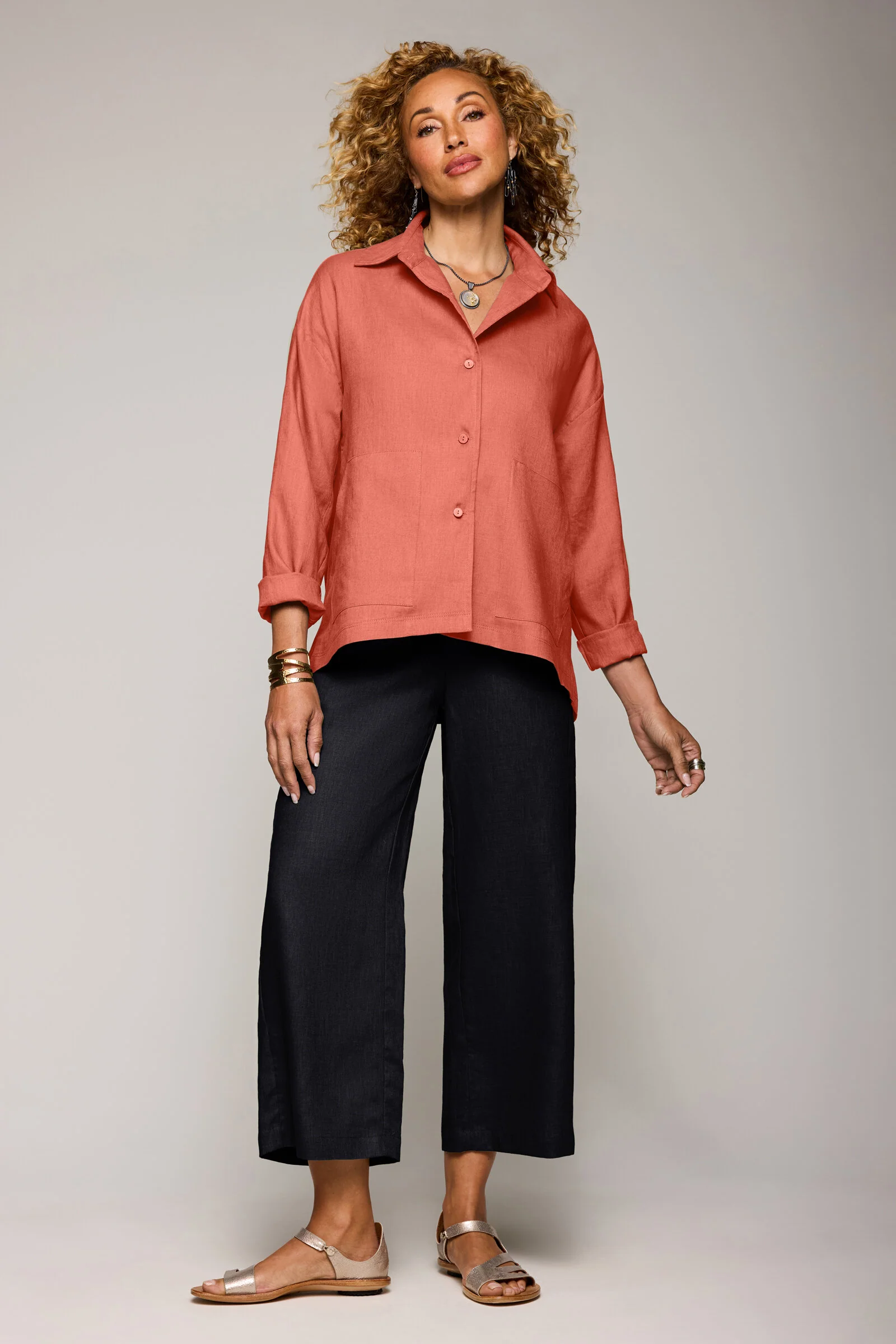Pure Linen Jaxx Pant - Black - Image 2