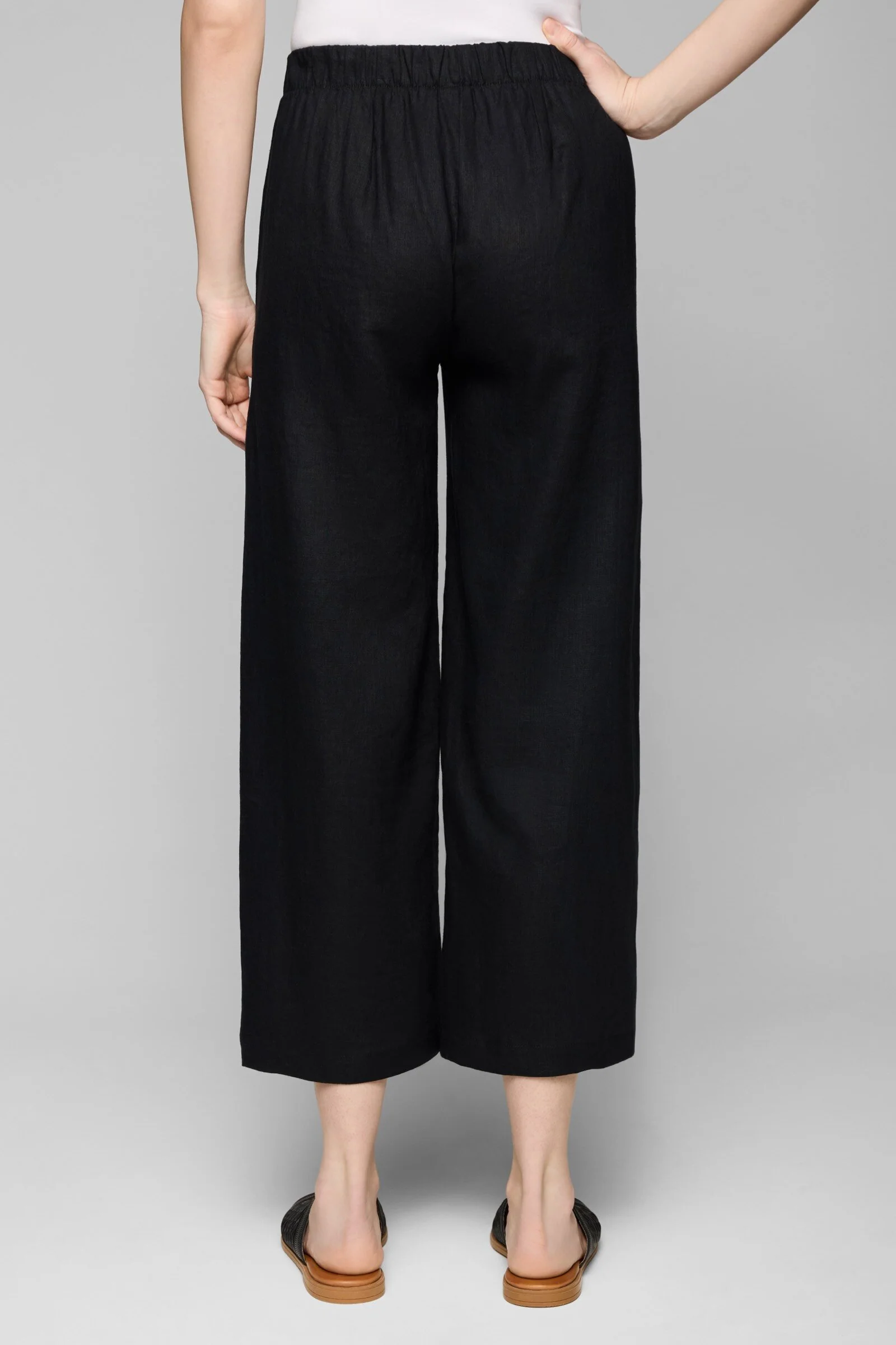 Pure Linen Jaxx Pant - Black - Image 3