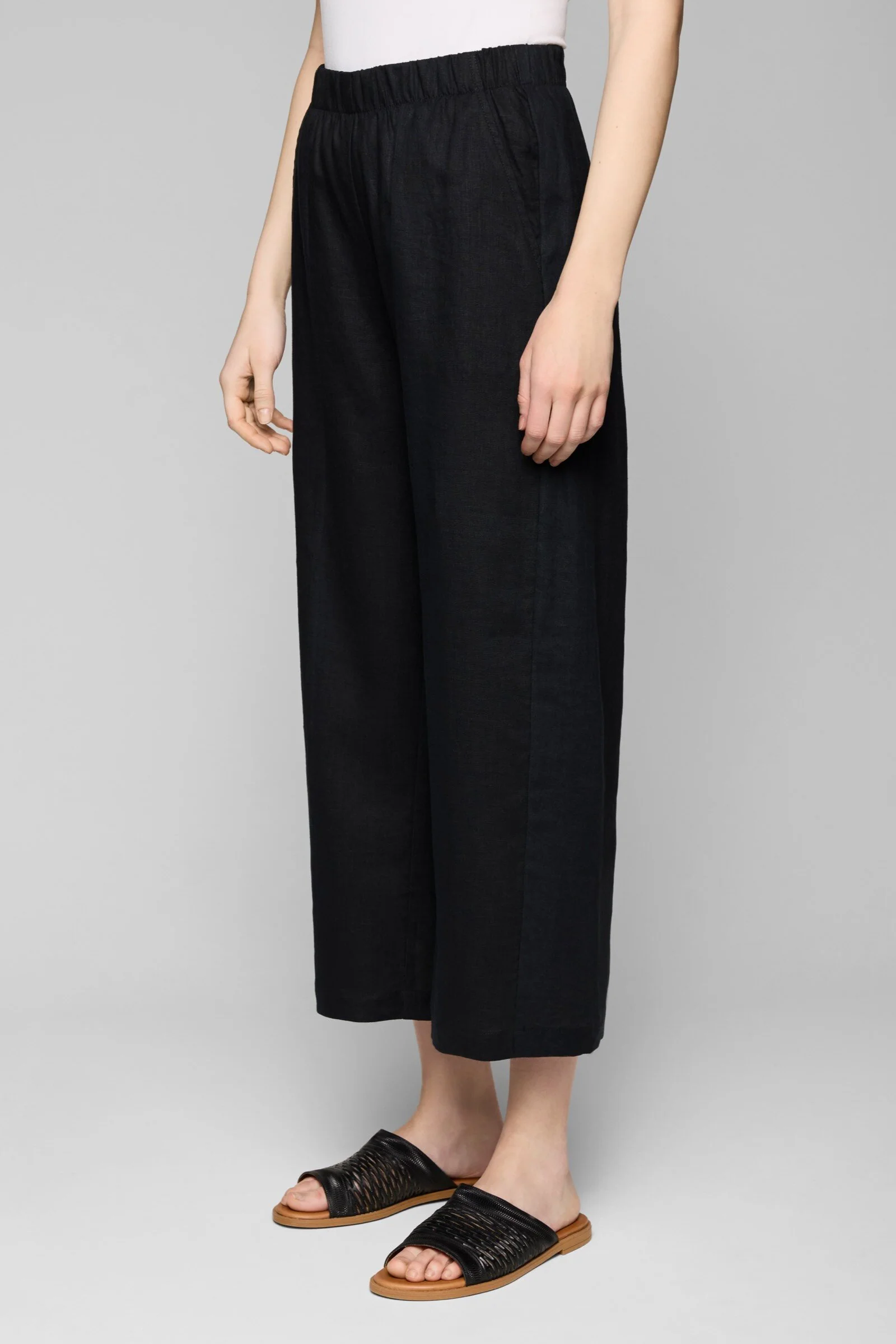 Pure Linen Jaxx Pant - Black - Image 4