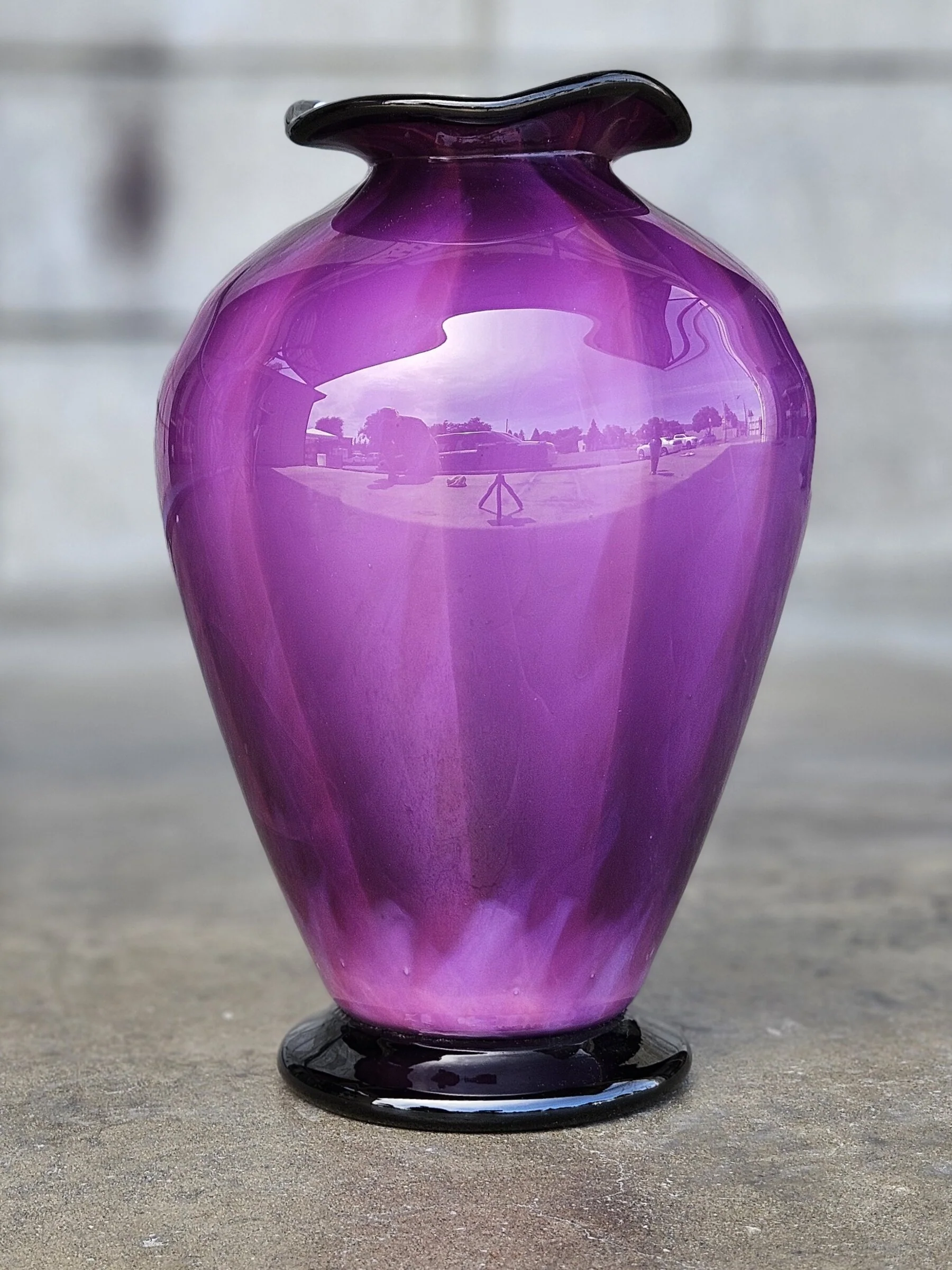 Purple Overlay Urn - Image 2