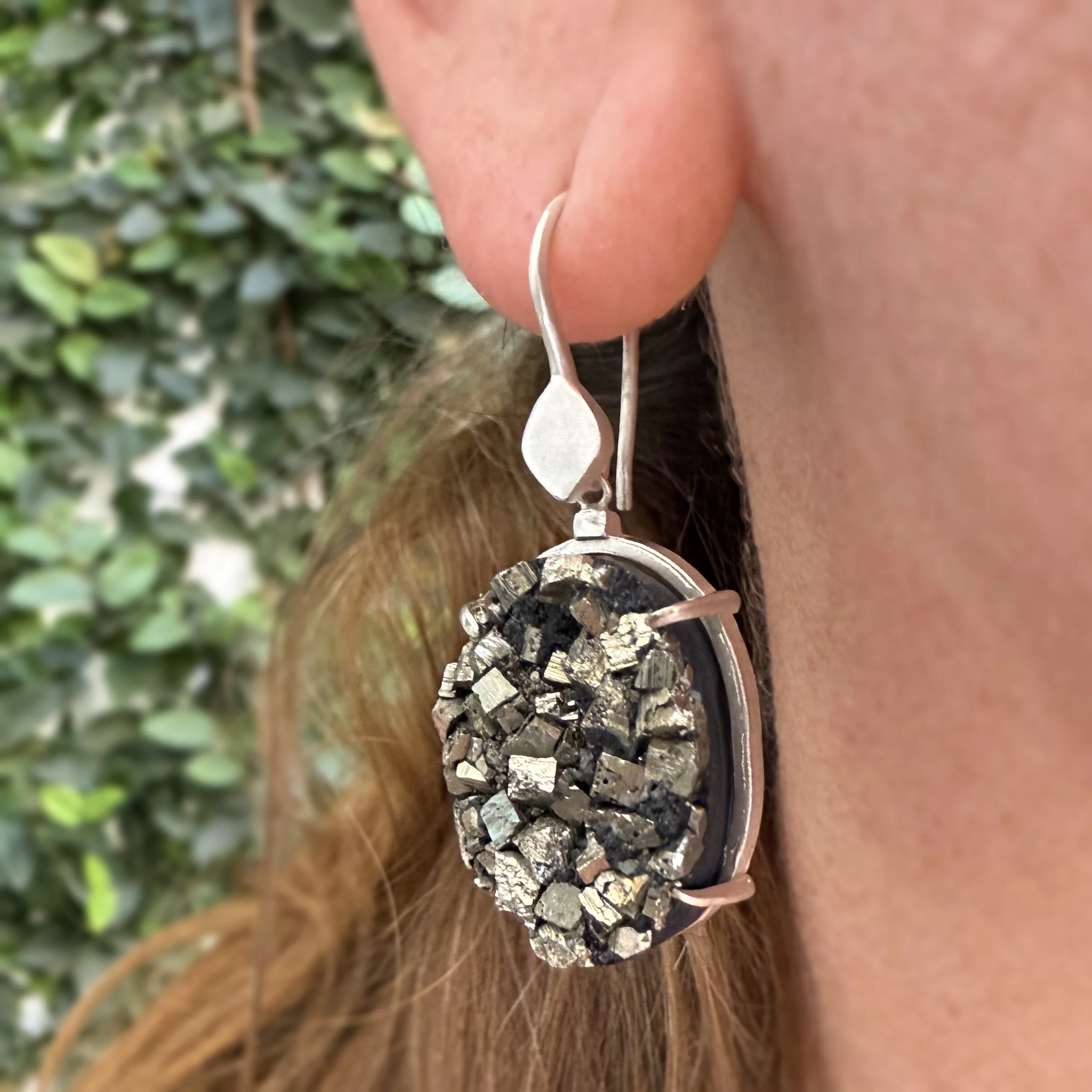 Pyrite Azores Earrings - Image 3