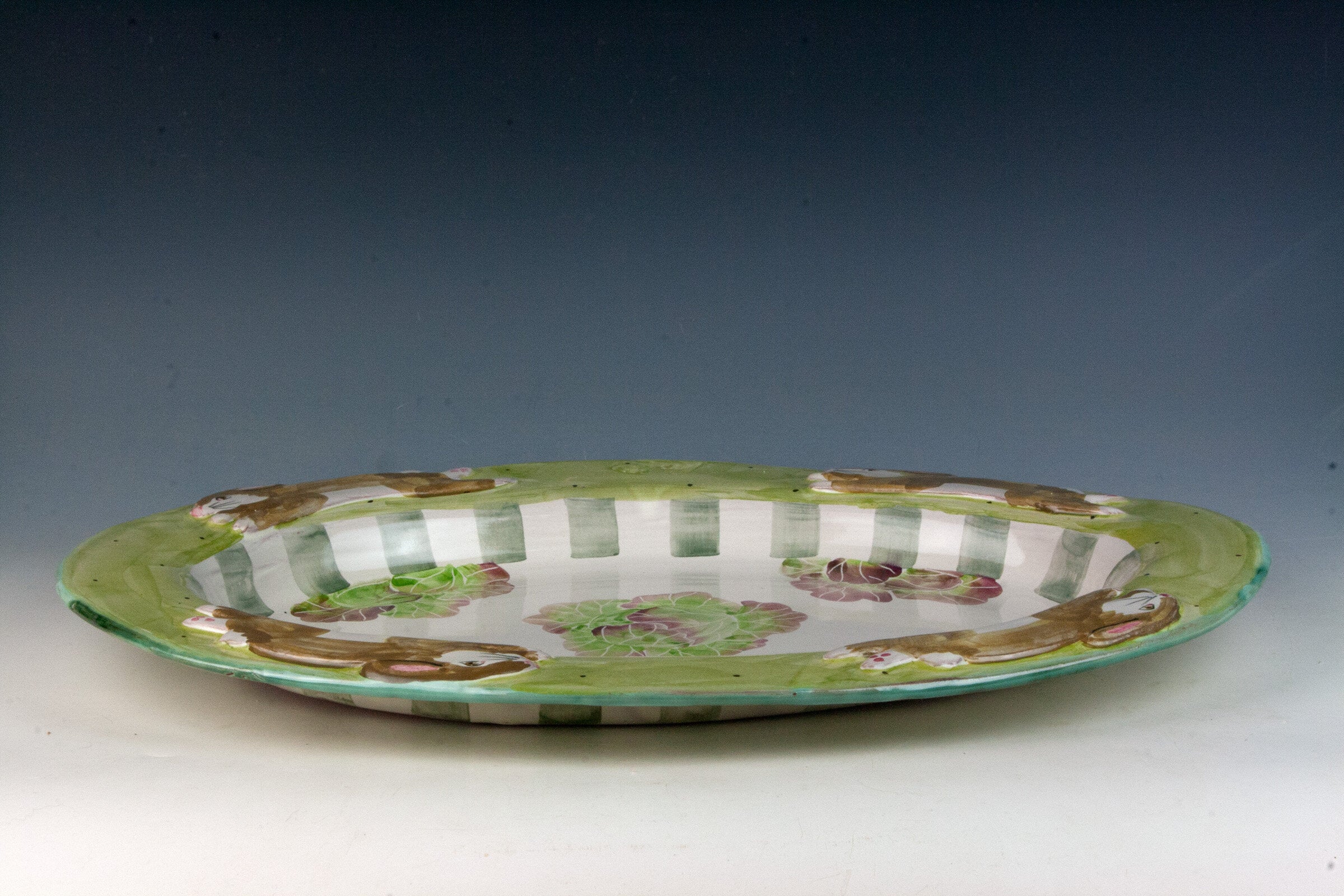 Rabbit & Lettuce Oval Platter - Image 2