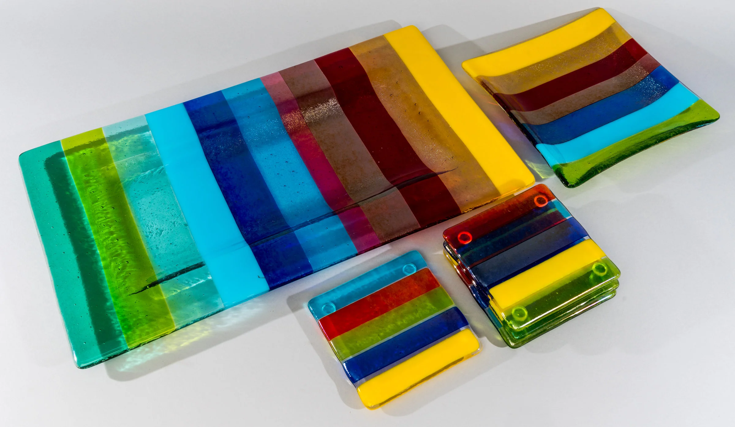 Rainbow Colors Trays and Coasters - Image 2