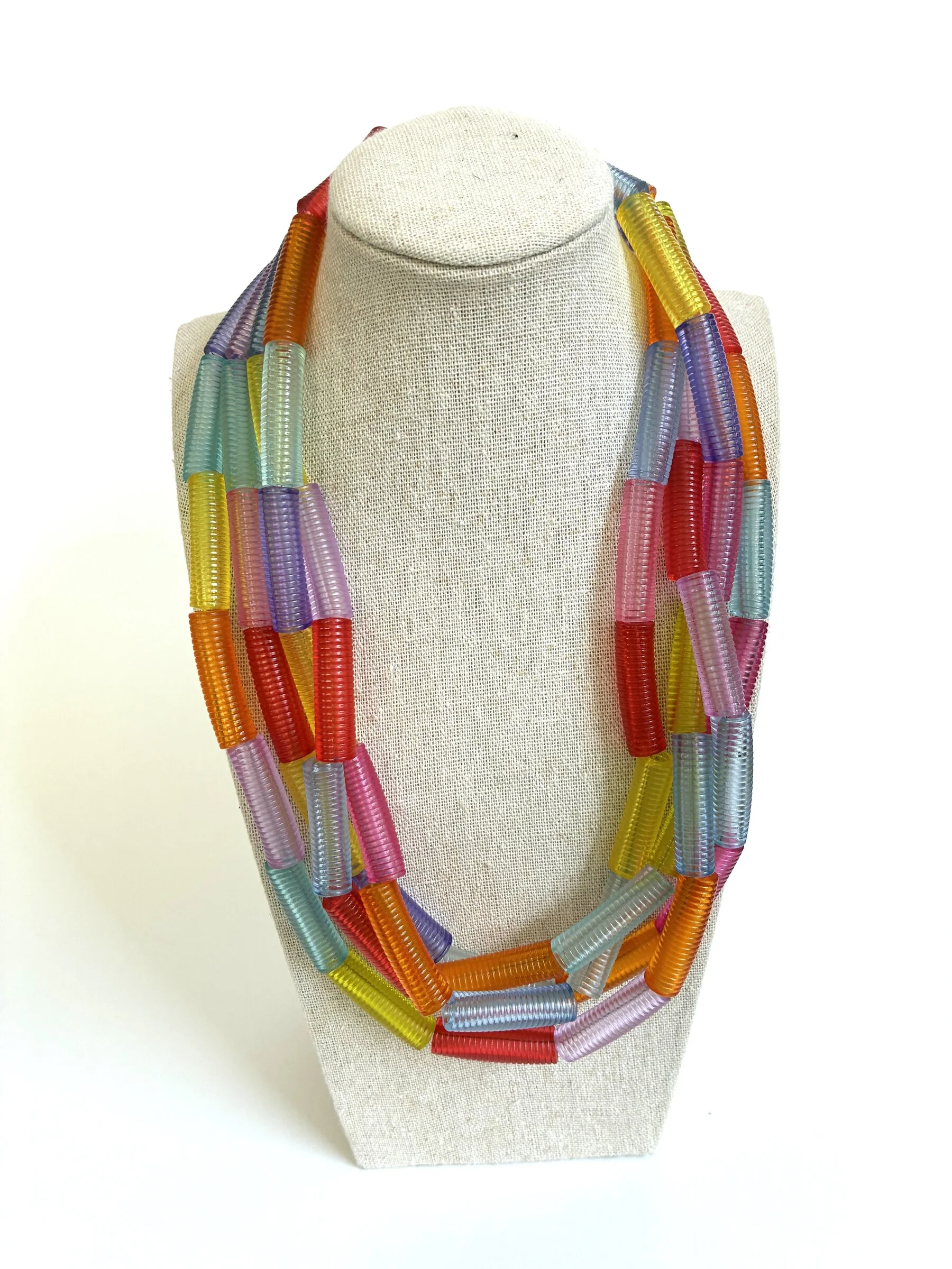 Rainbow Tubes Necklace - Image 2