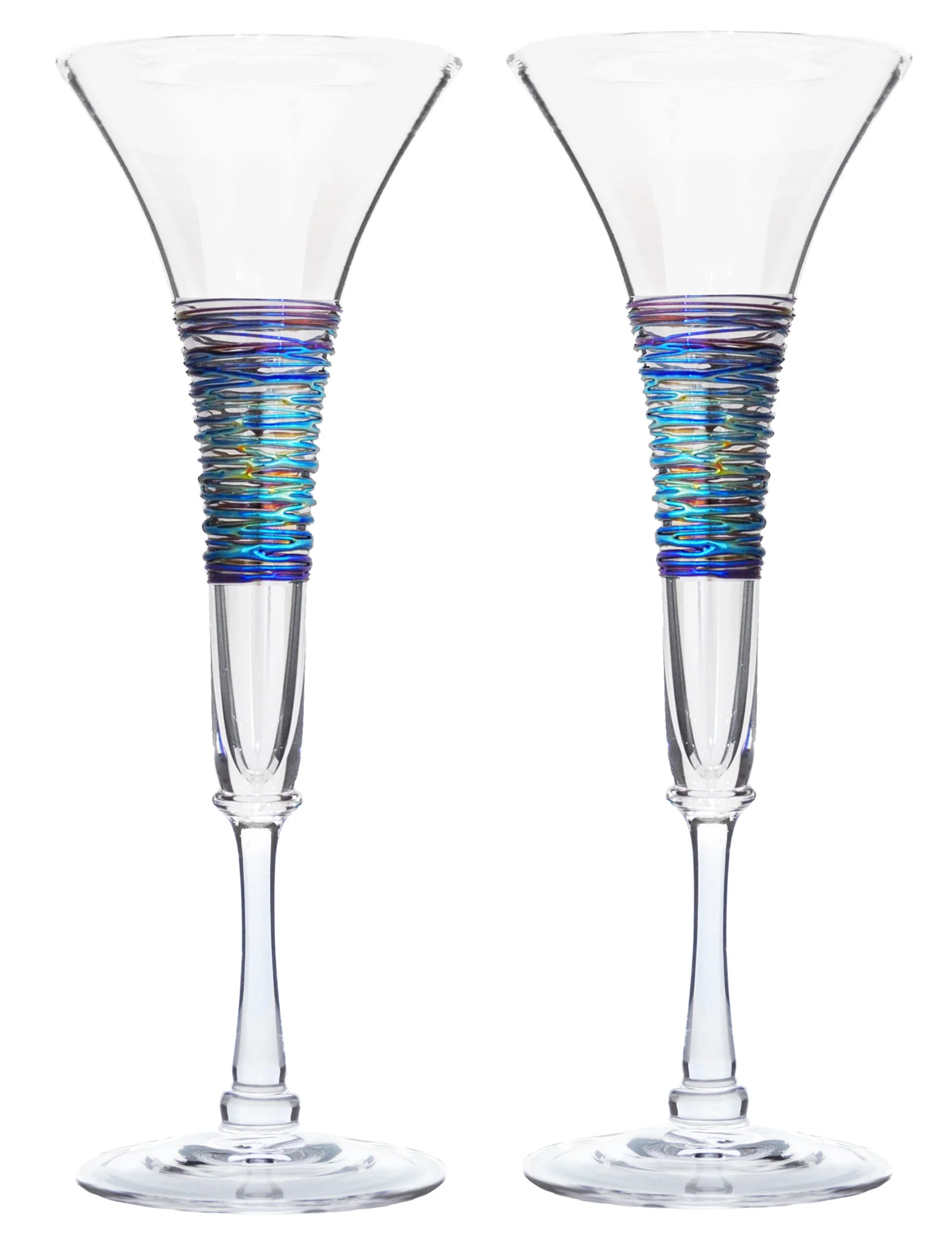 Rainbowspun Drinkware - Flute Glass