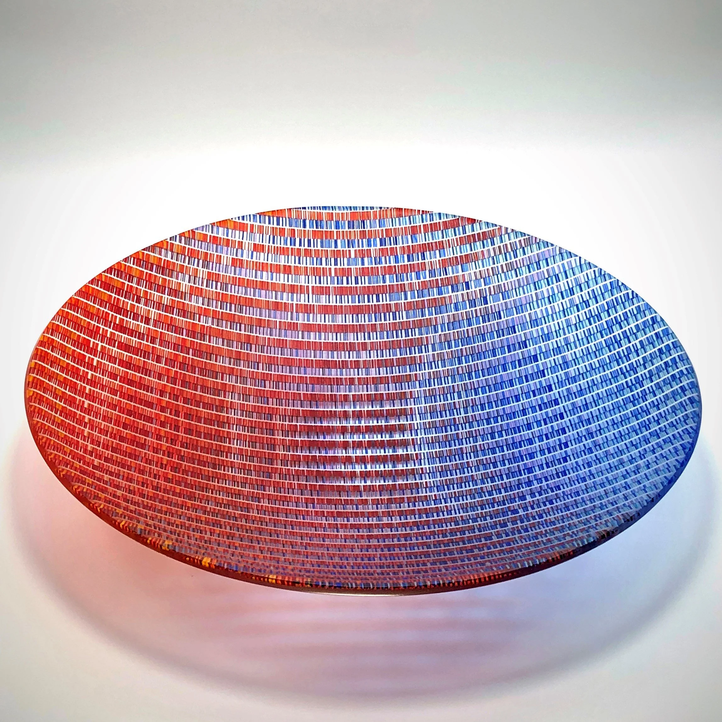 Red-Blue Deep Tapestry Bowl - Image 3