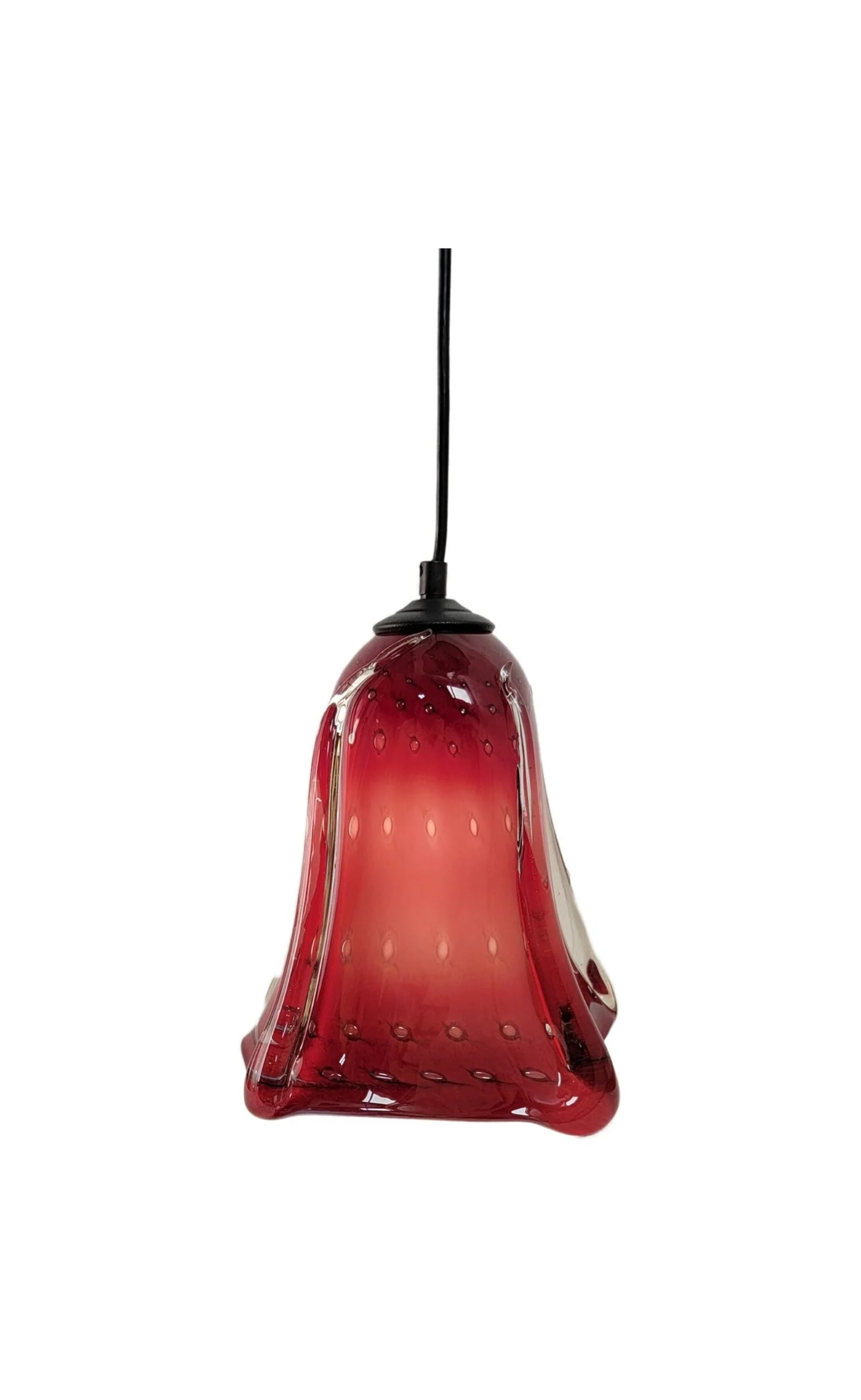Red Bubble Flower Pendant - Image 2