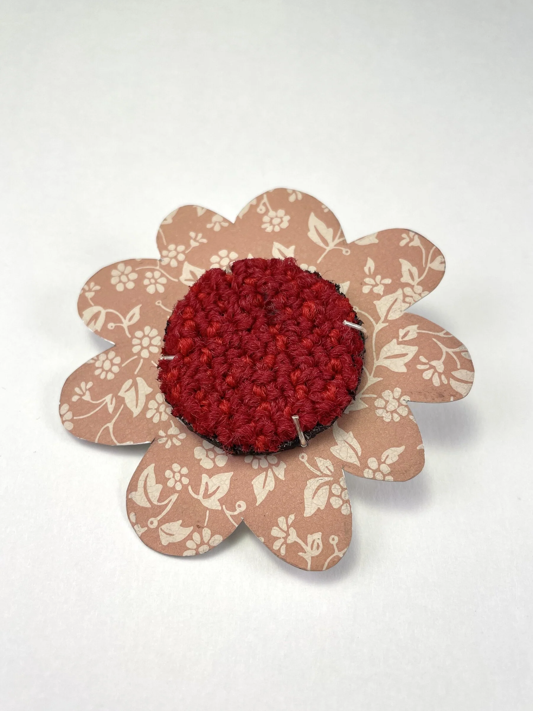 Red & Pink Meadow Brooch - Image 2