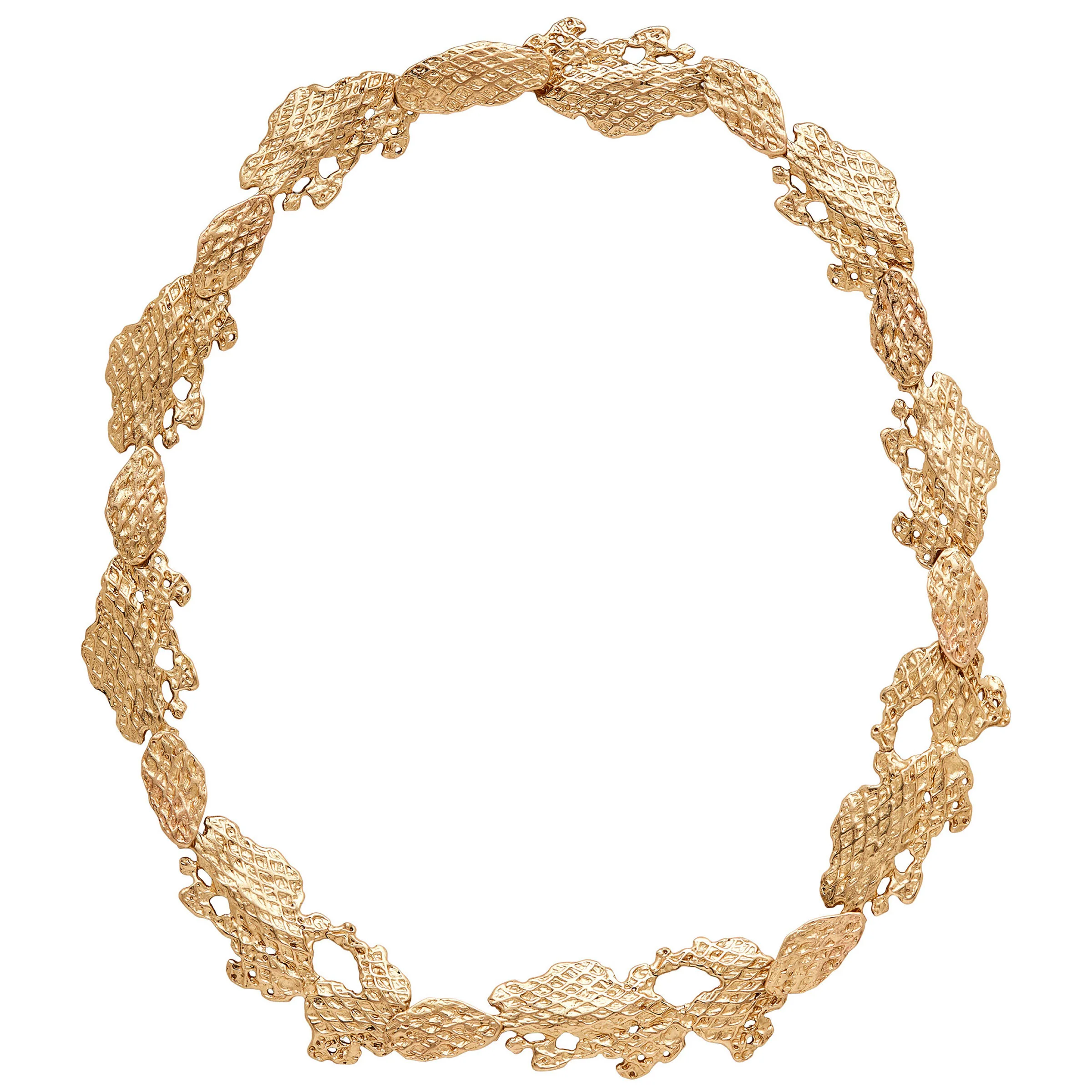 Reef Bronze Link Statement Necklace - Reef Bronze Link Statement Necklace