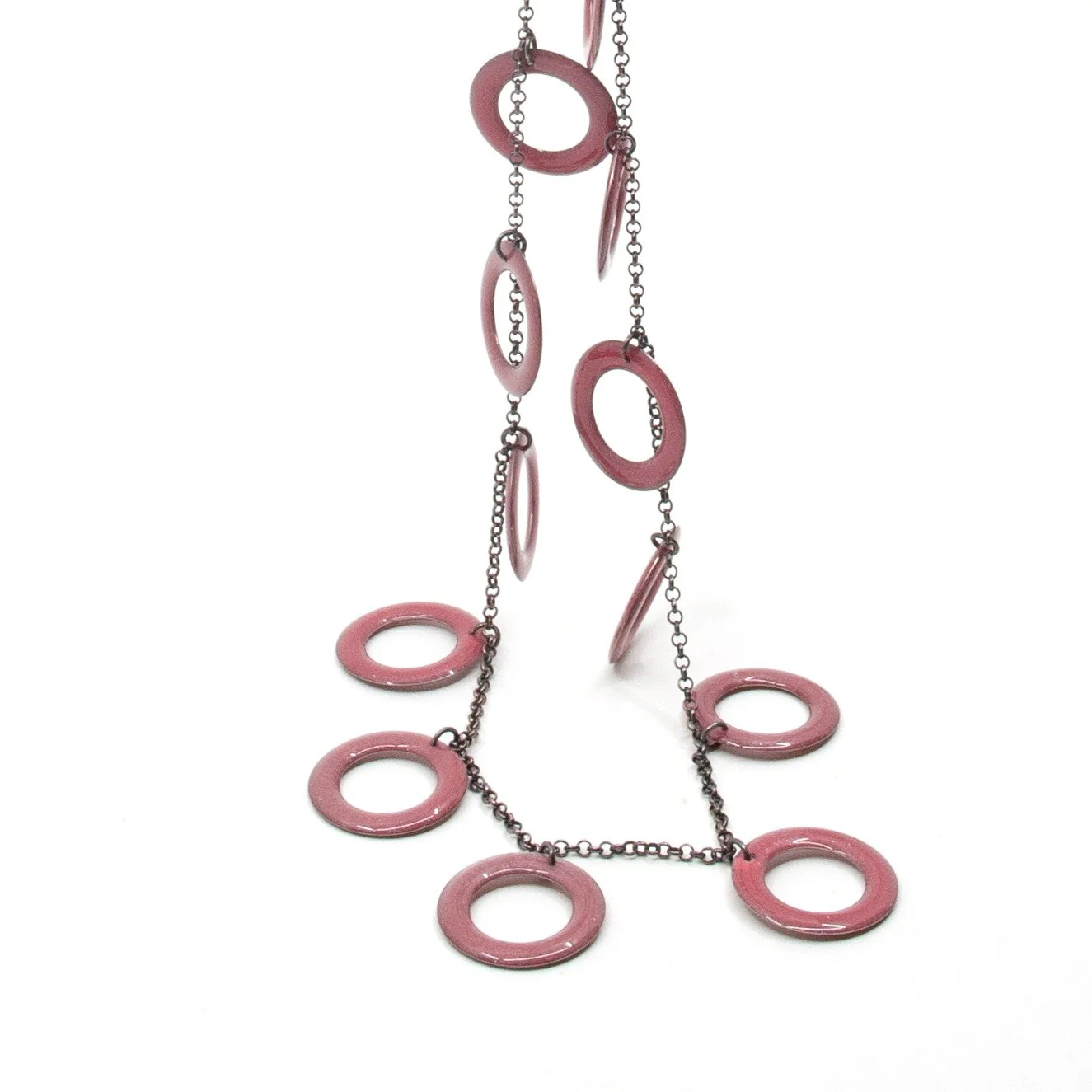 Resin Shimmy Long Necklace - Image 5