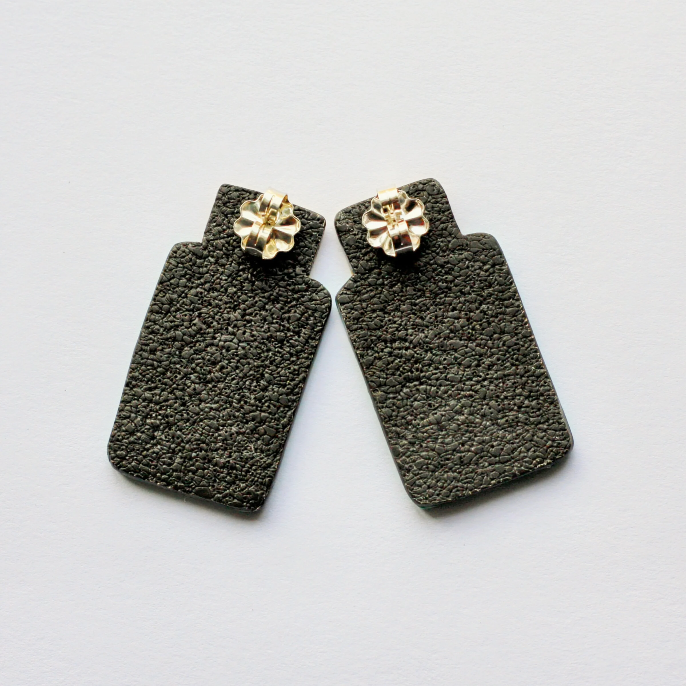 Retro Pixel Drop Earrings - Image 2