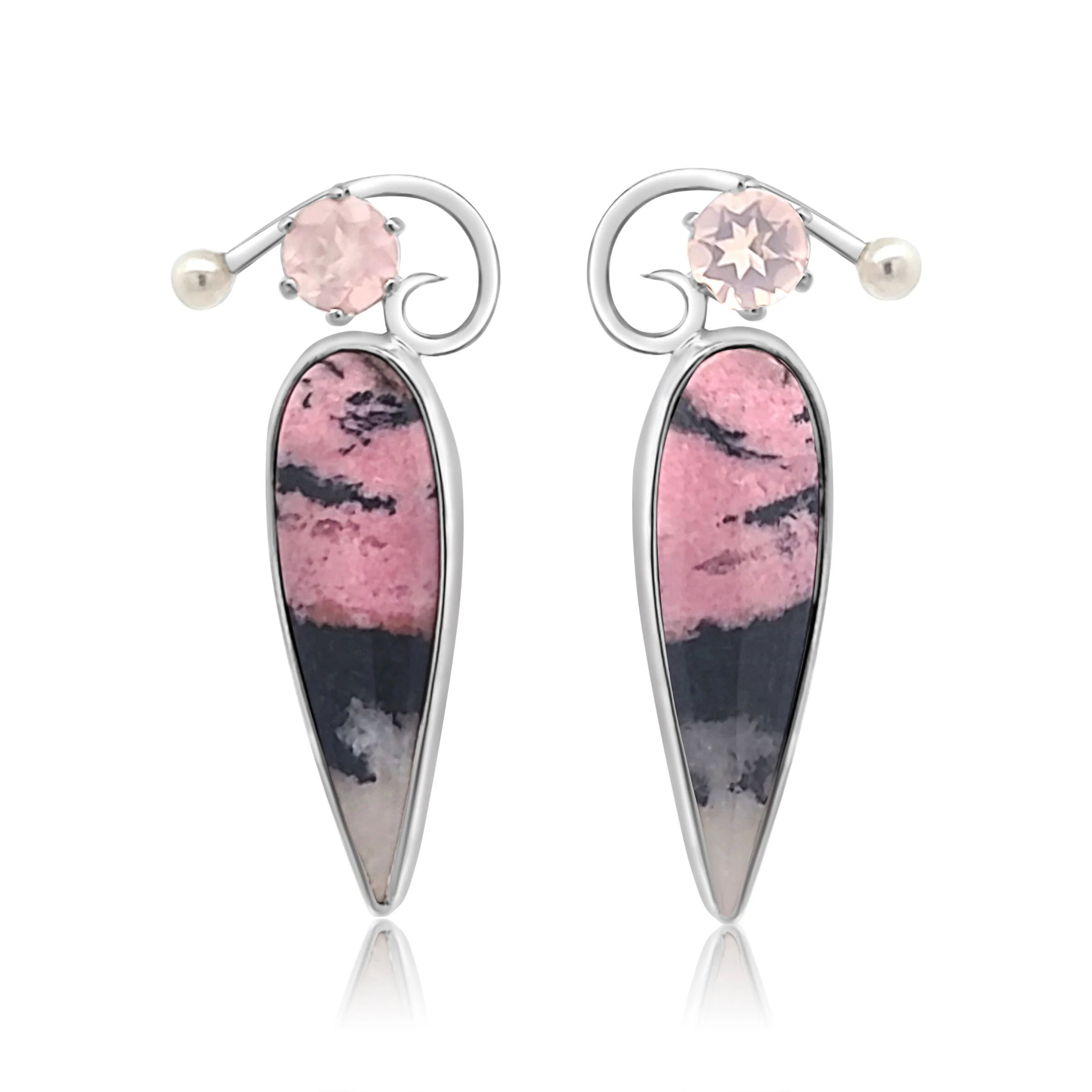Rhodochrosite Earrings