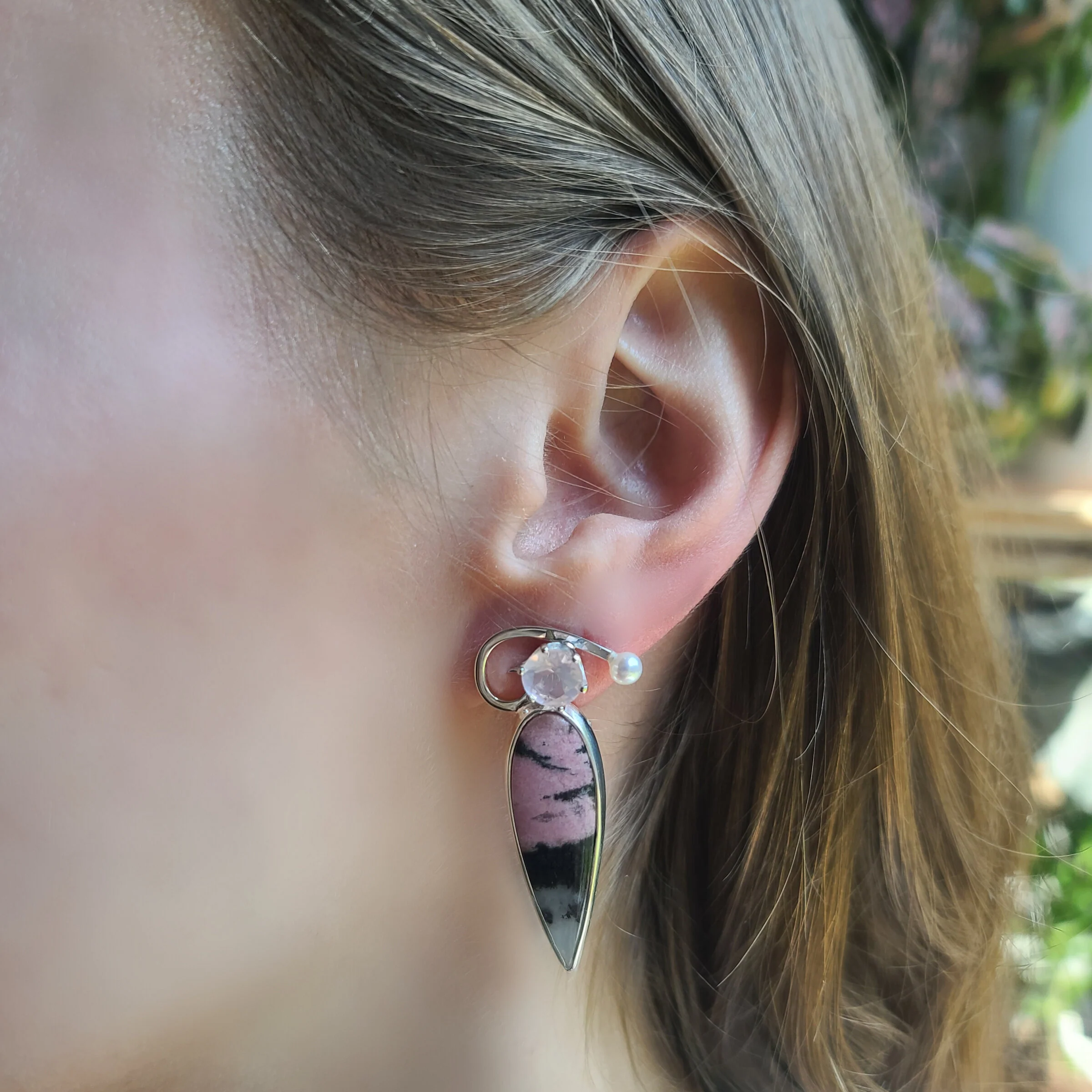 Rhodochrosite Earrings - Image 2