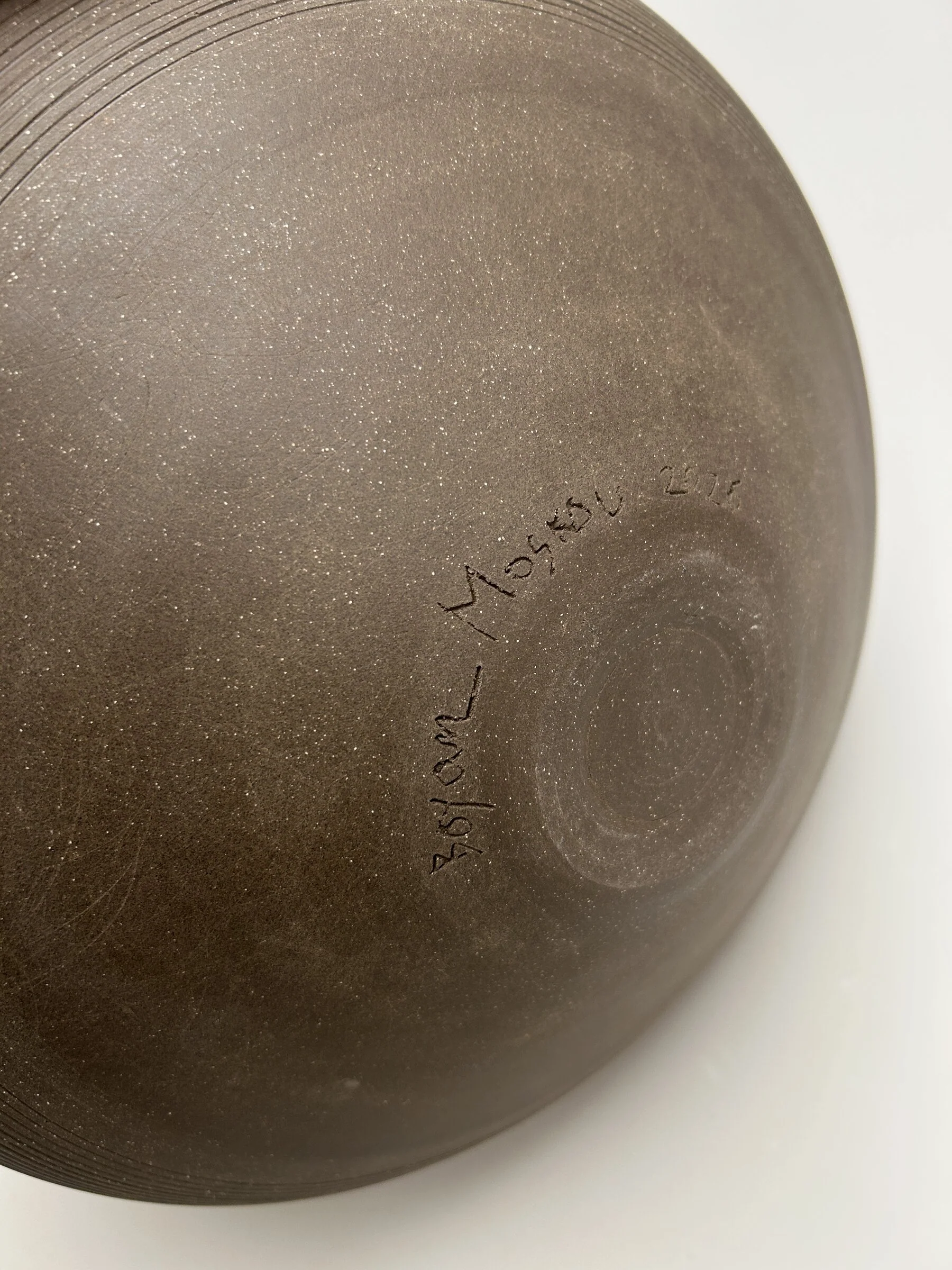 Ribbed Orange Dot Vessel - Image 2