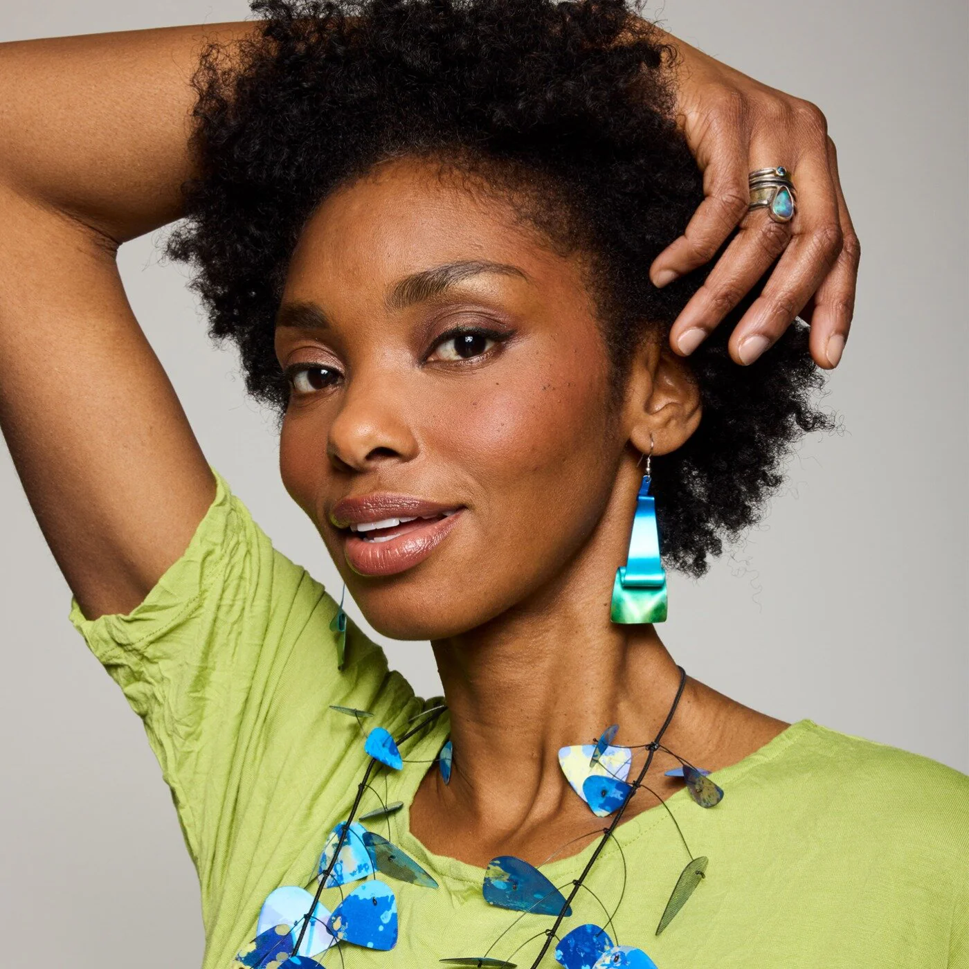 Ripples of Colors Earrings - Image 2