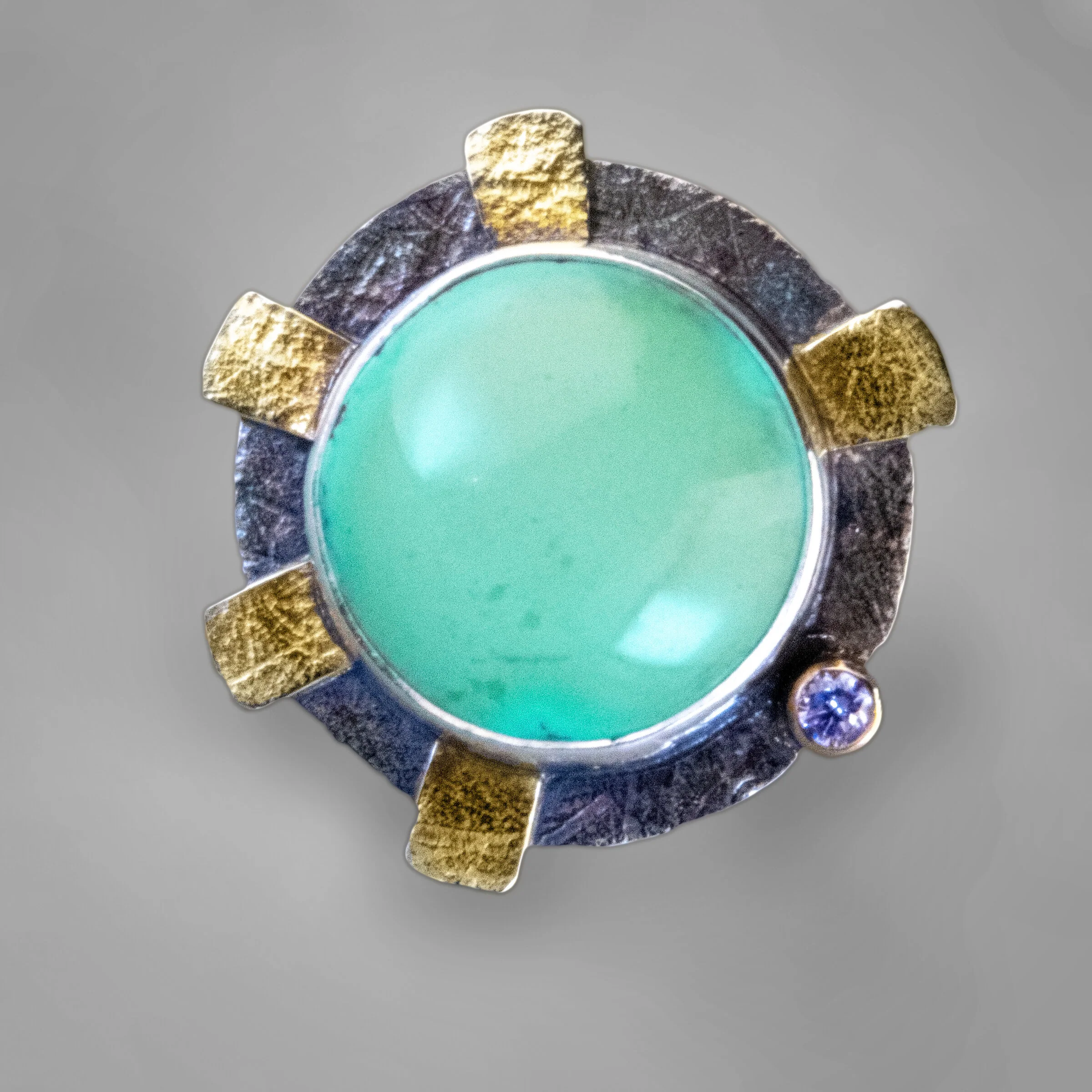 Round Turquoise Ring - Image 3