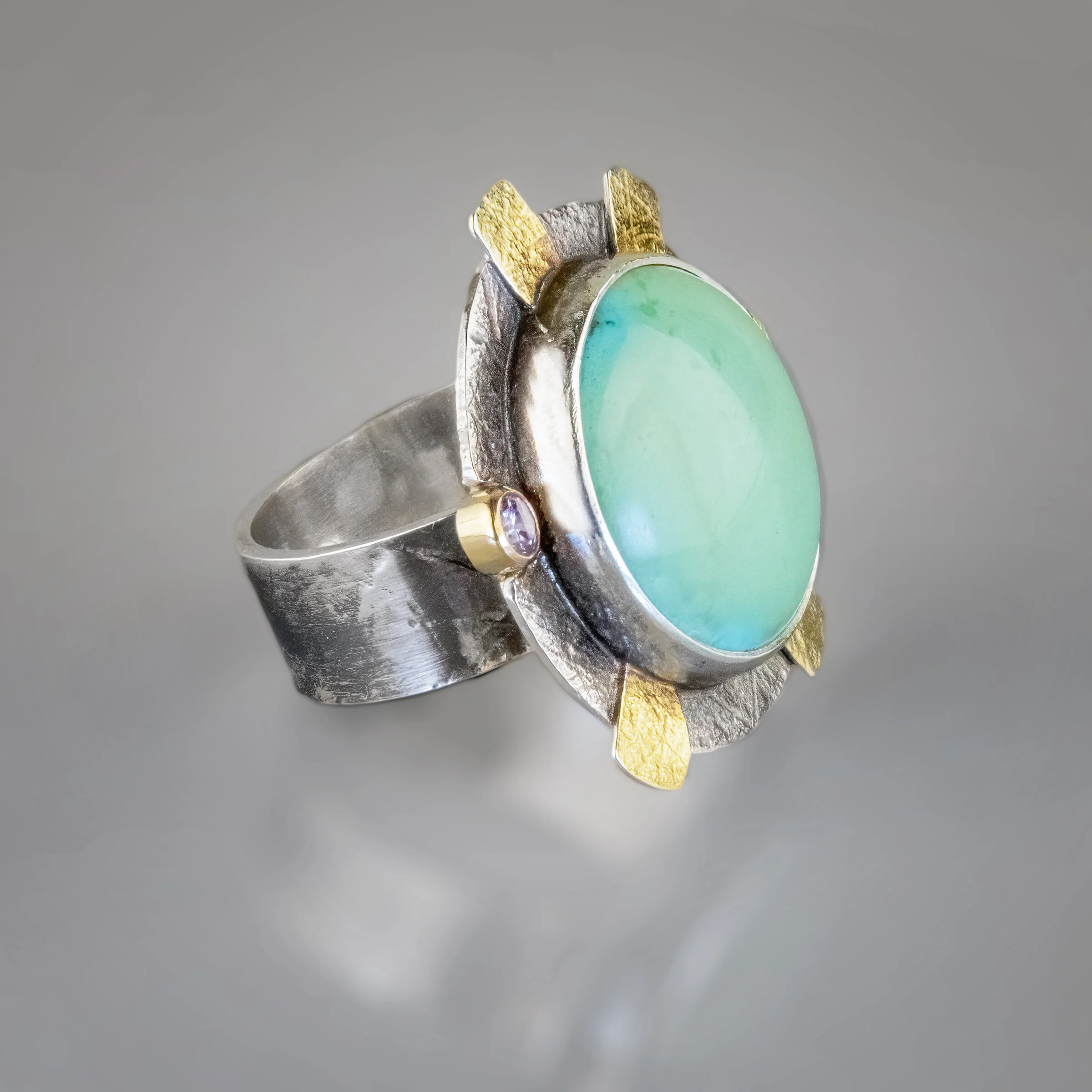 Round Turquoise Ring - Image 4