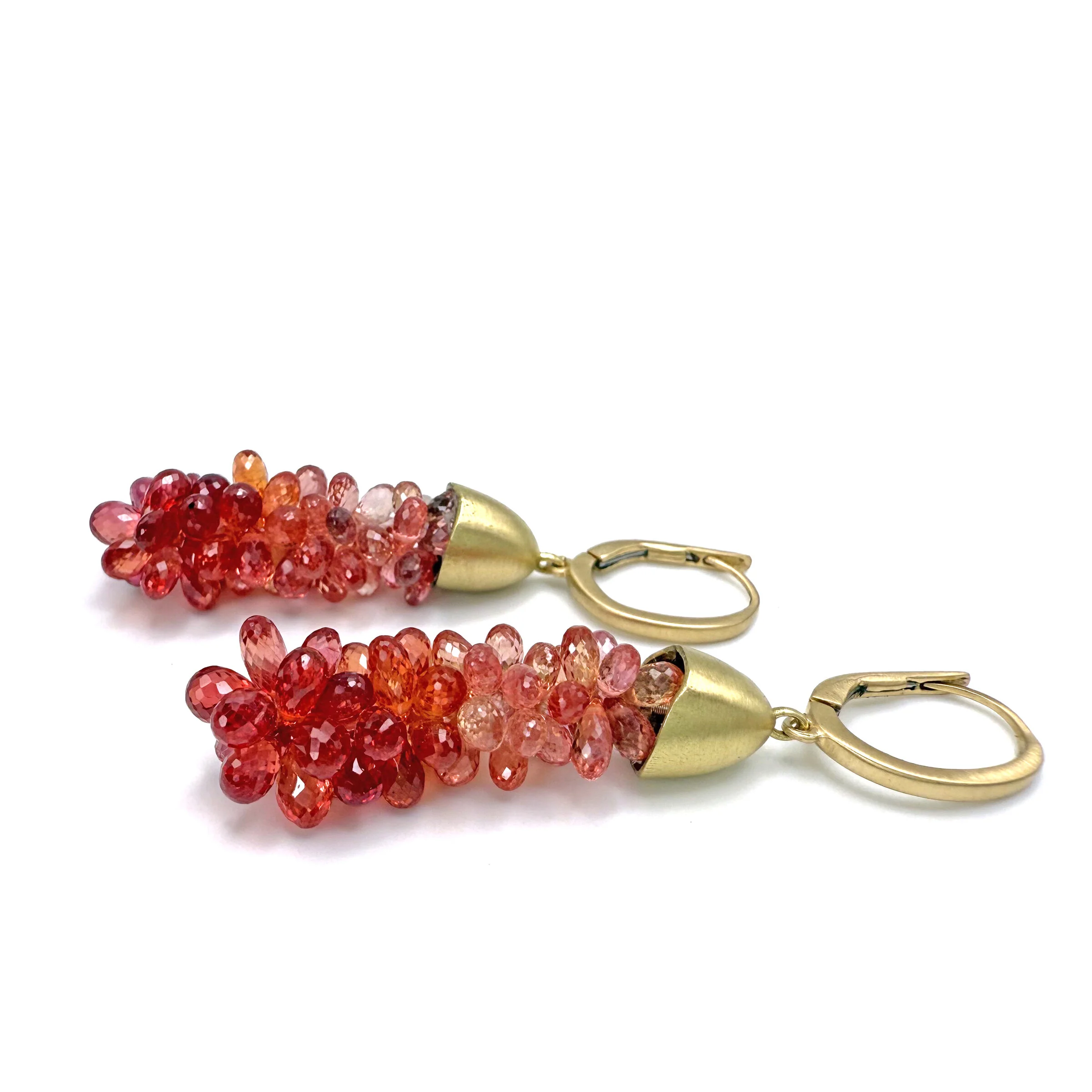 Ruby Briolette Cascade Earrings - Image 3