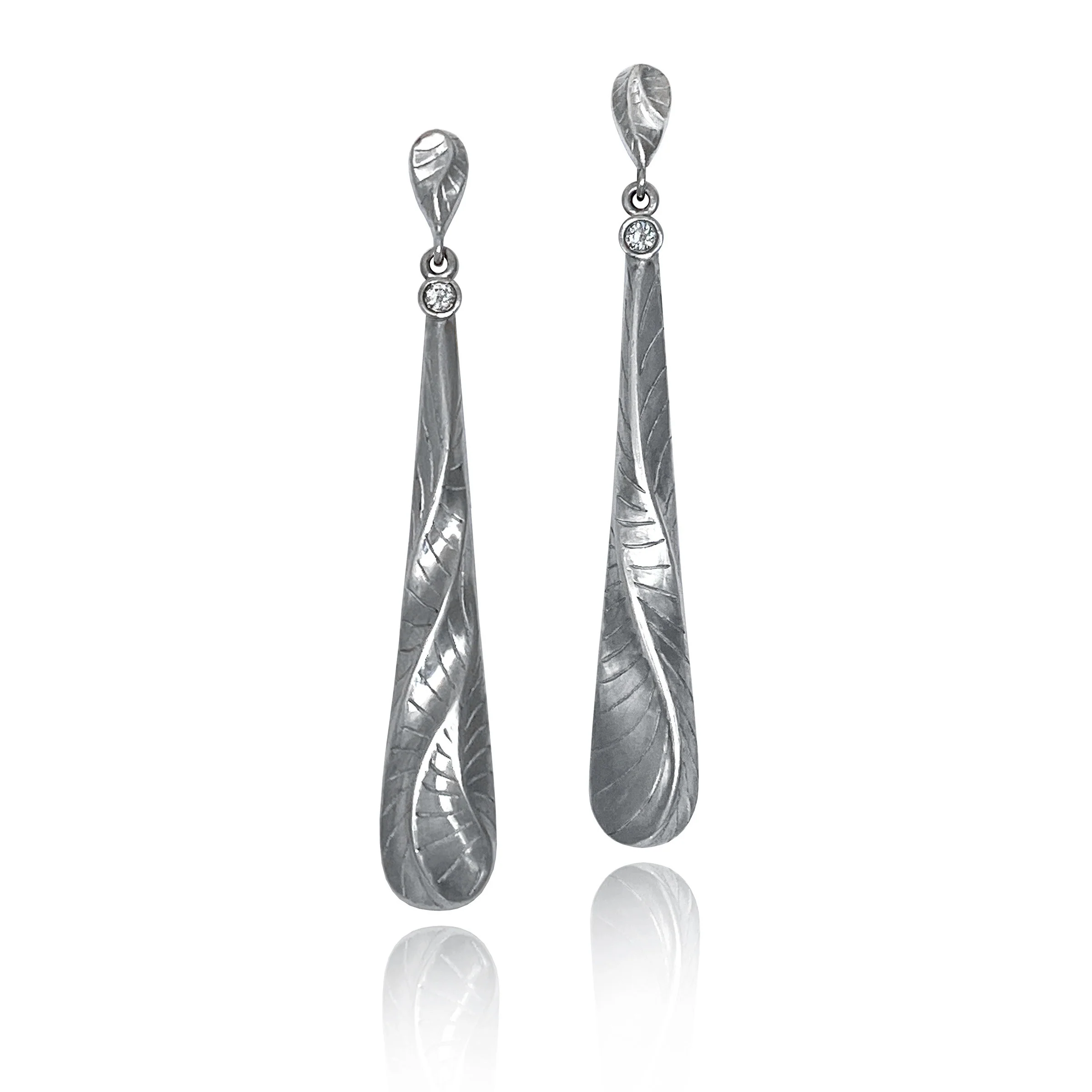 Sand Dune Long Tear Drop Earrings