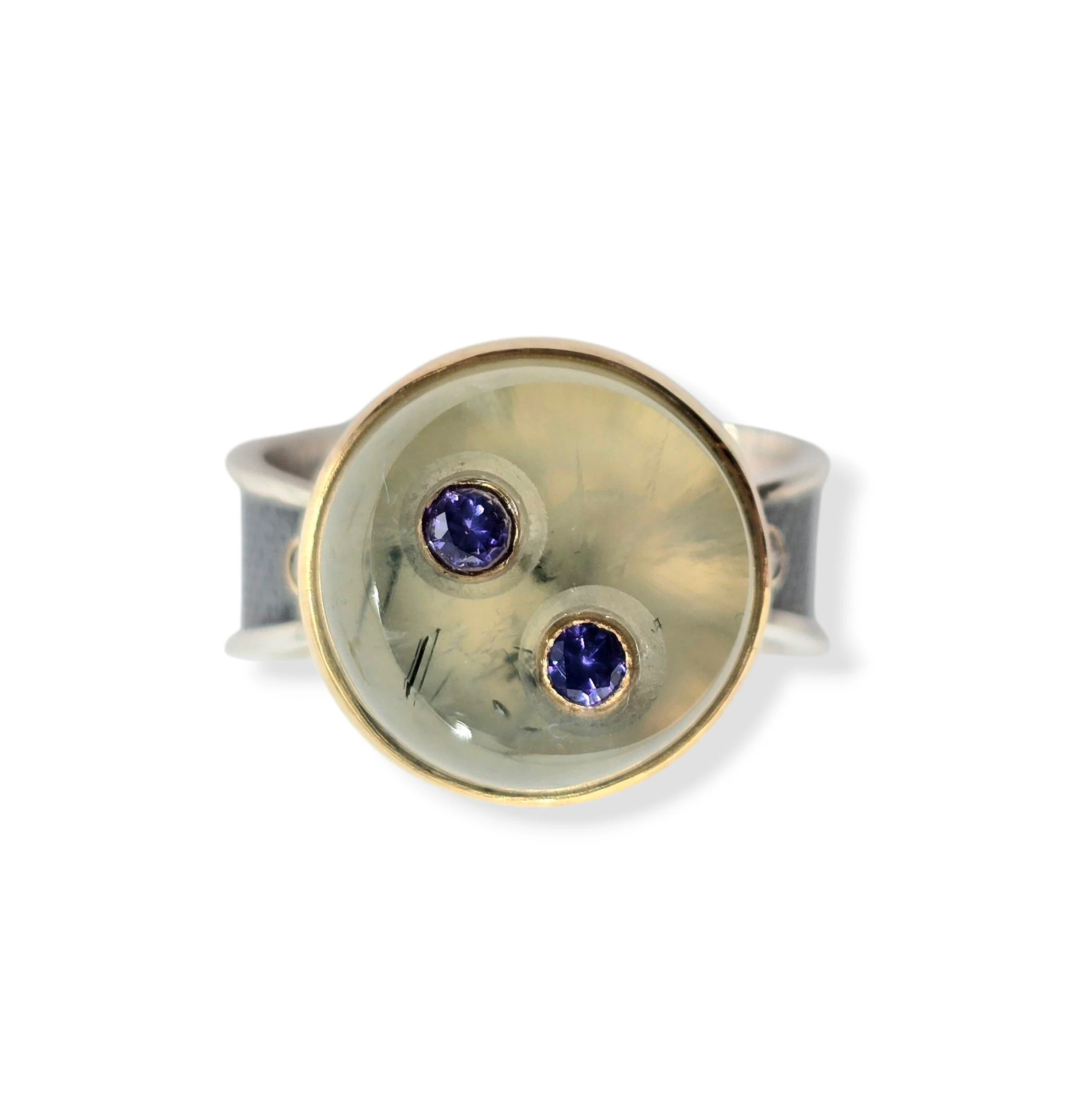 Sapphire Prehnite Ring - Image 3