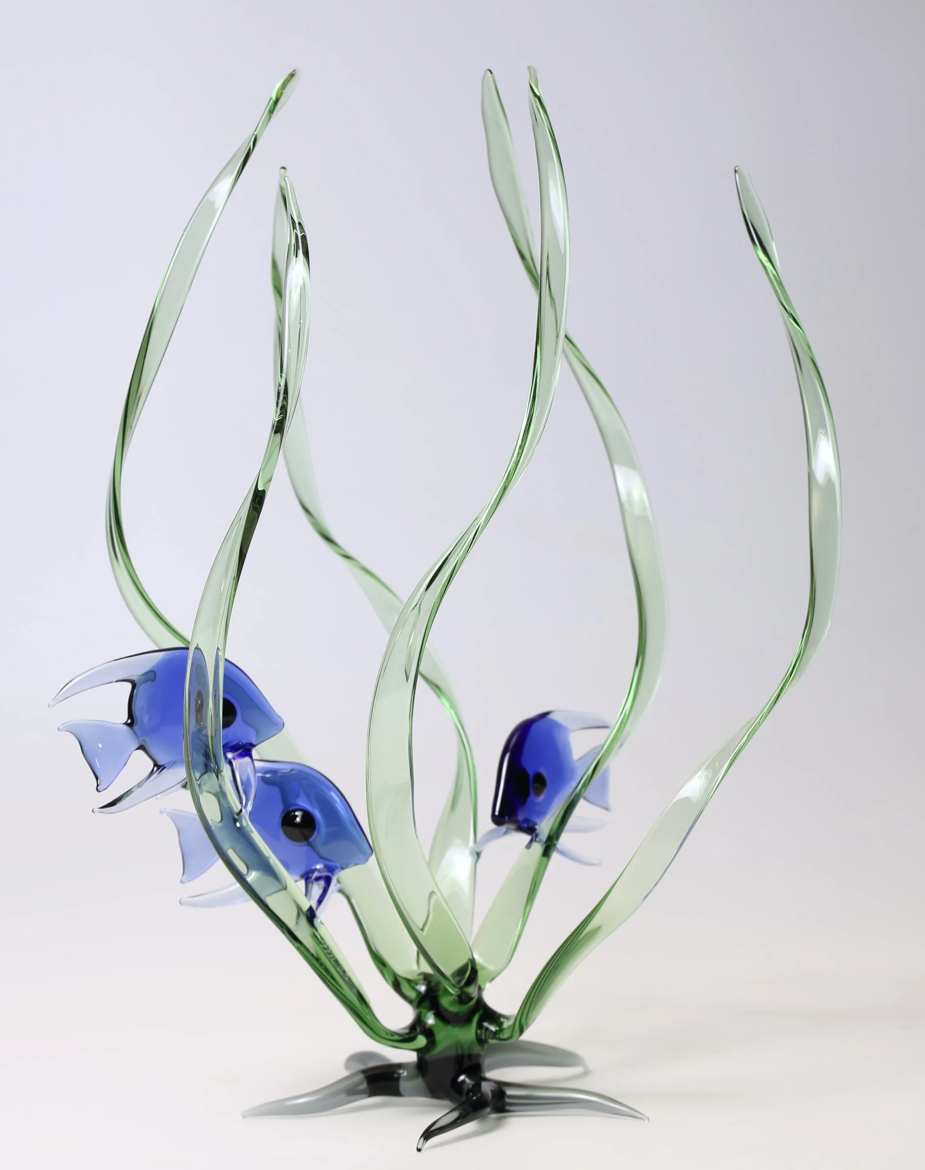 Seagrass Trio, Blue Fish