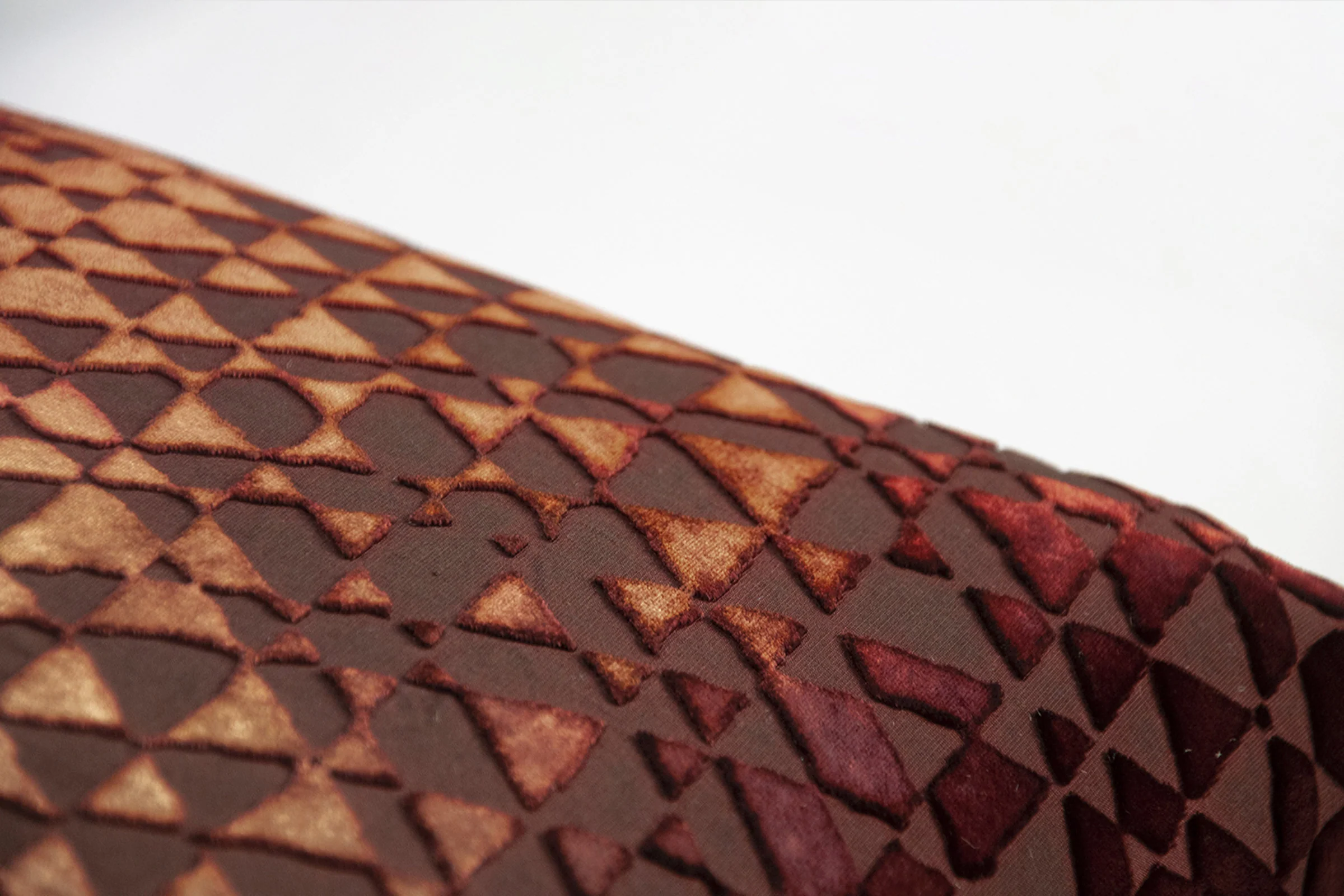 Set of Two Triangles Velvet Mini Pillows - Image 8