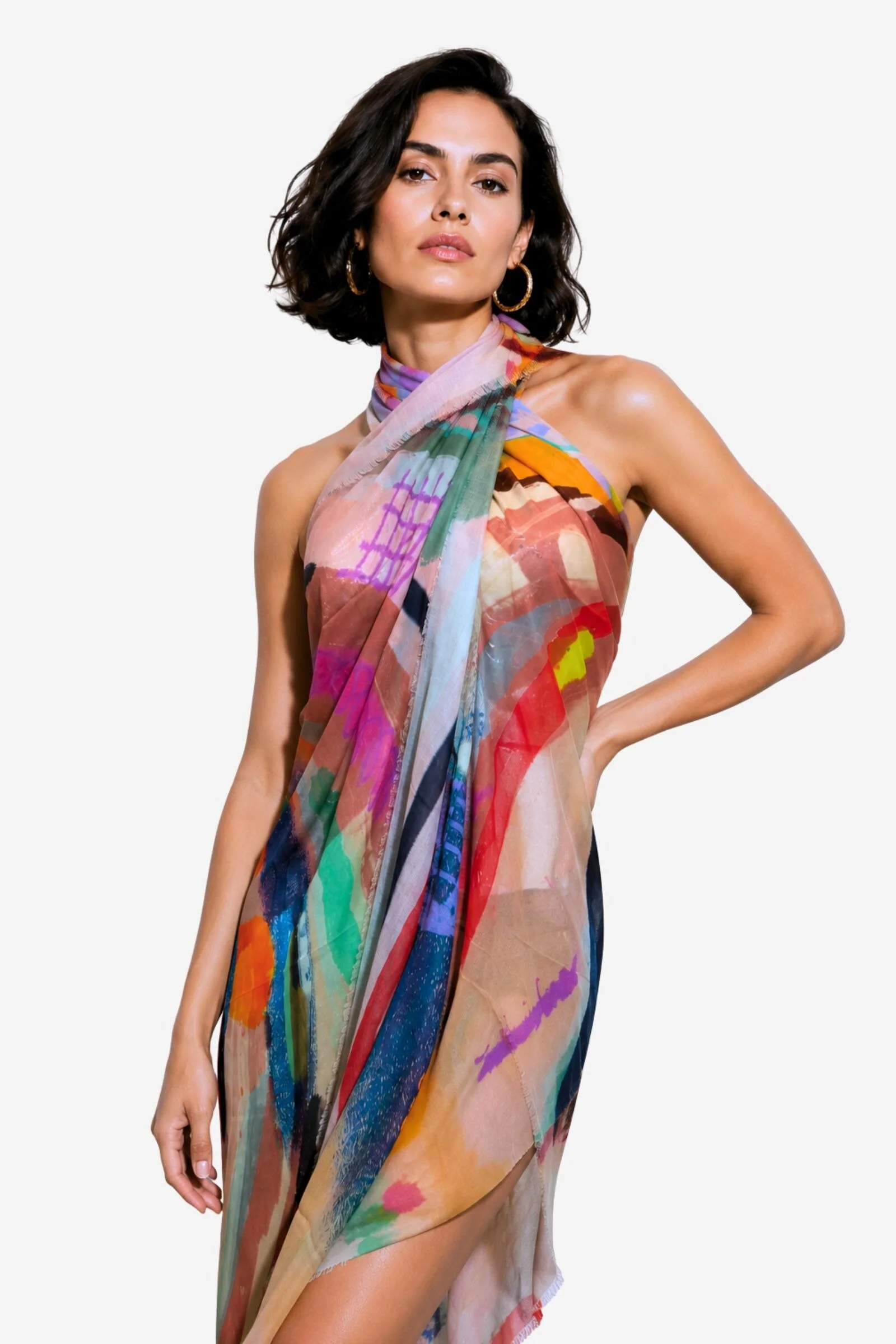 Silk Modal Scarf - Image 10