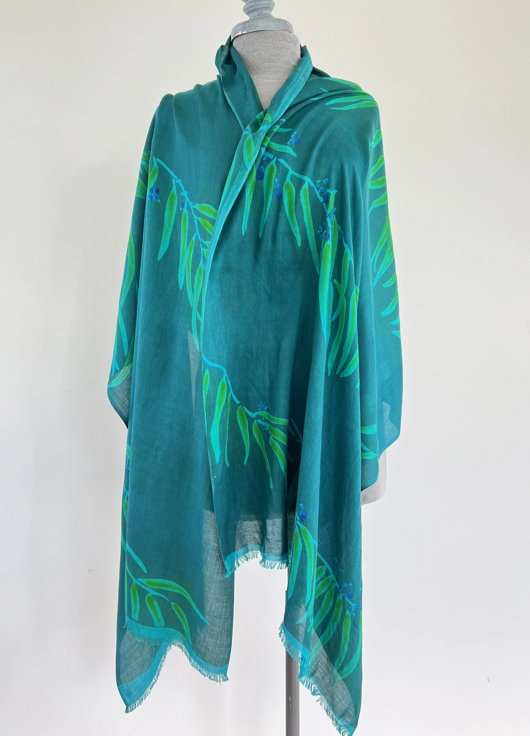 Silk Wrap - Eucalyptus Pattern - Image 2