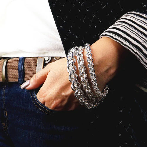 Silver Chain Bracelet - Image 4