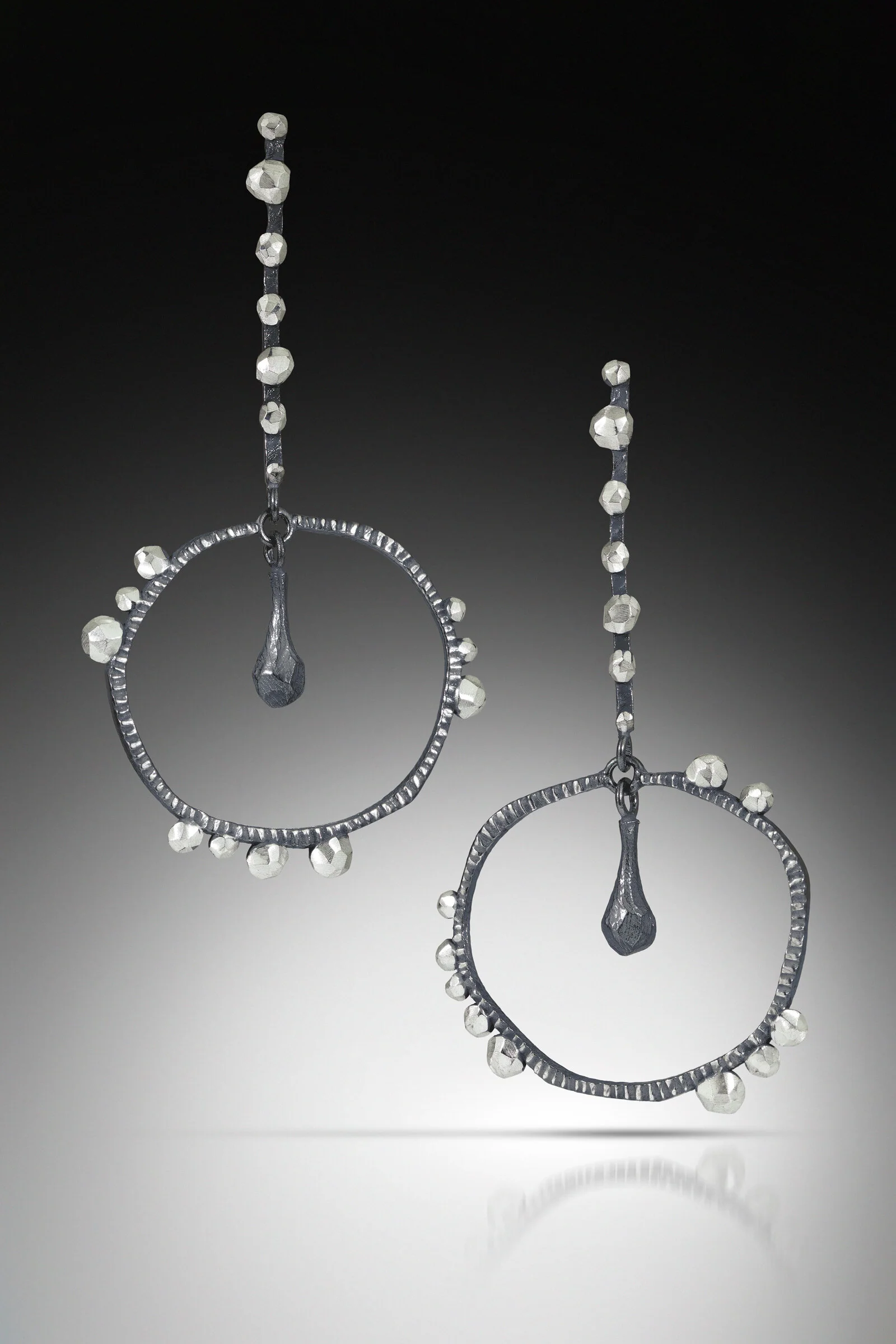 Framed Rock Drop Earrings