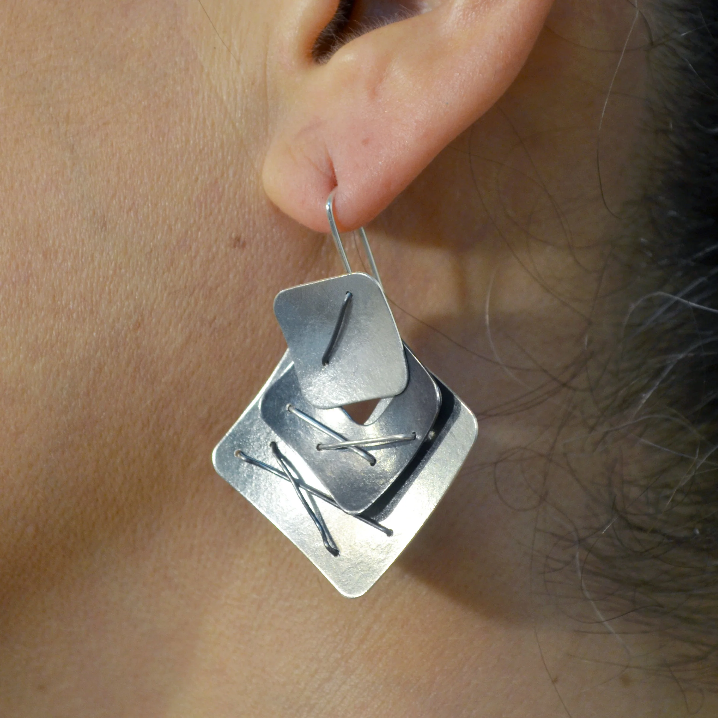 Three Piece Layered Earrings - Image 10