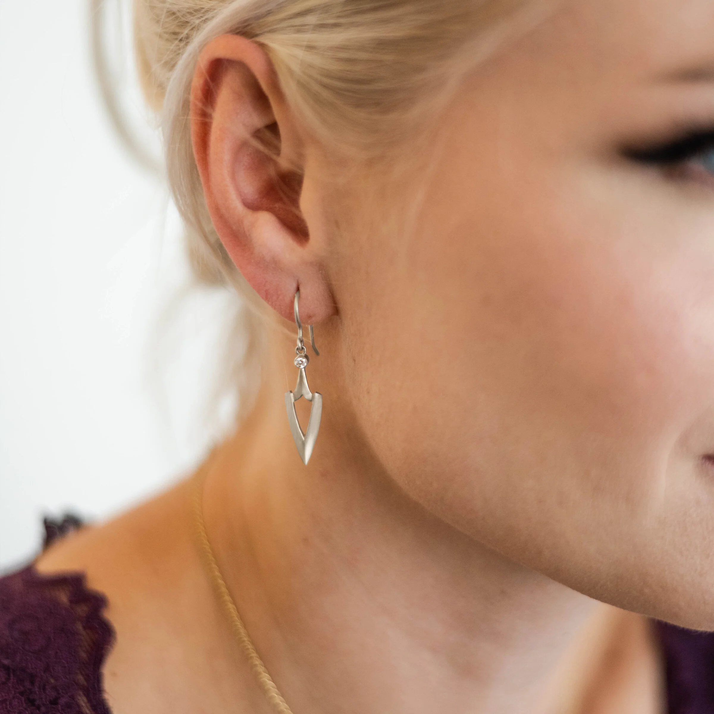 Elongated Warrior Earrings - Image 4