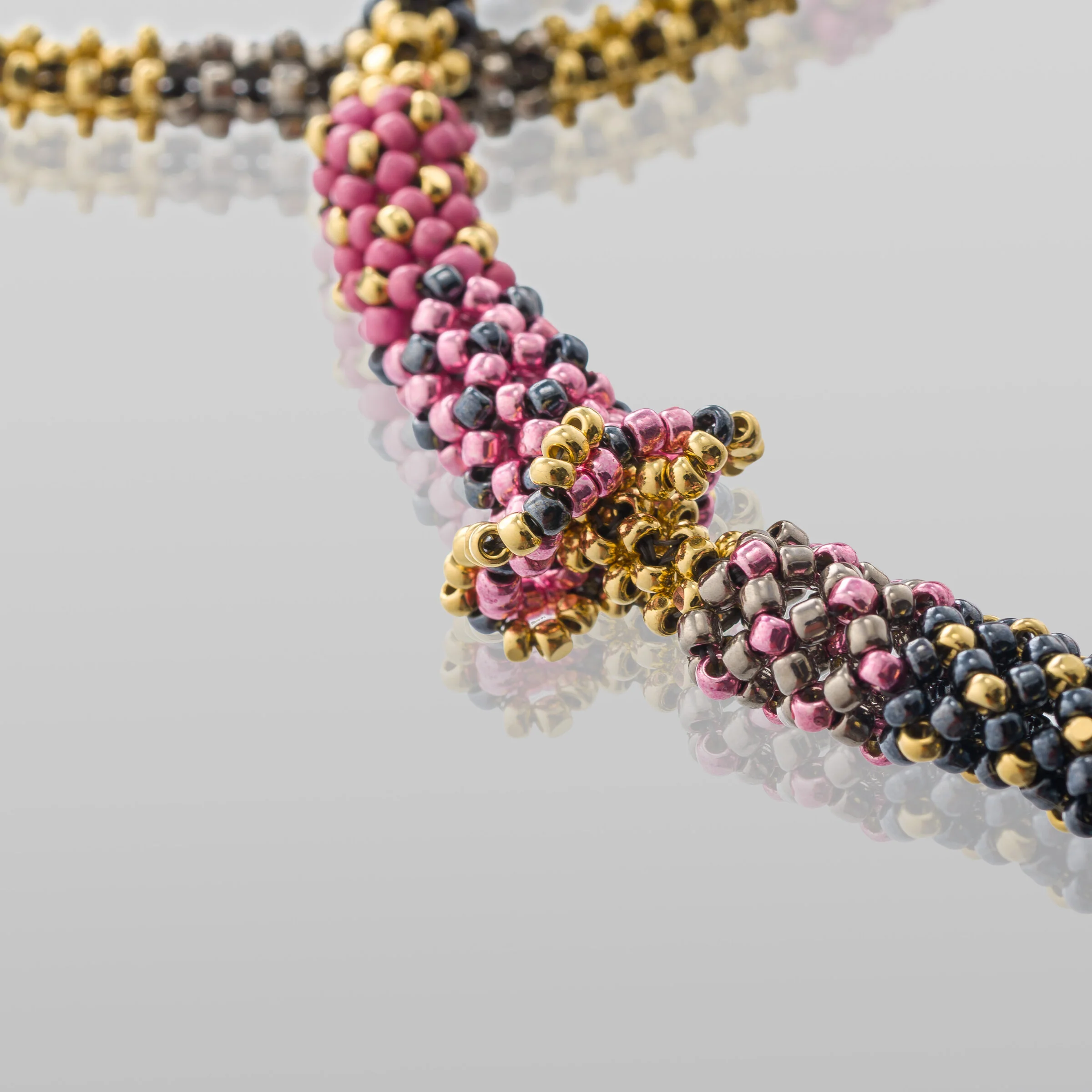 Silver & Pink Tiny Hands Lariat - Image 4