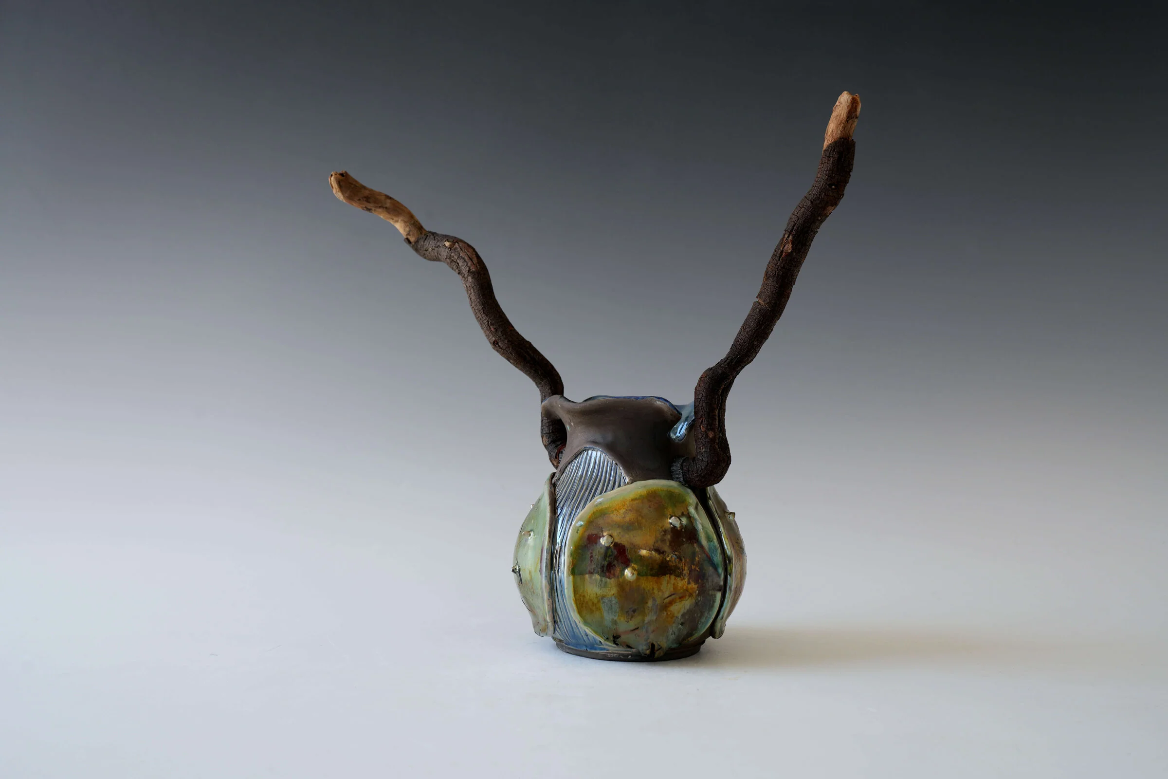 Smoked Shell Magic Forest Porcelain Vessel - Image 3