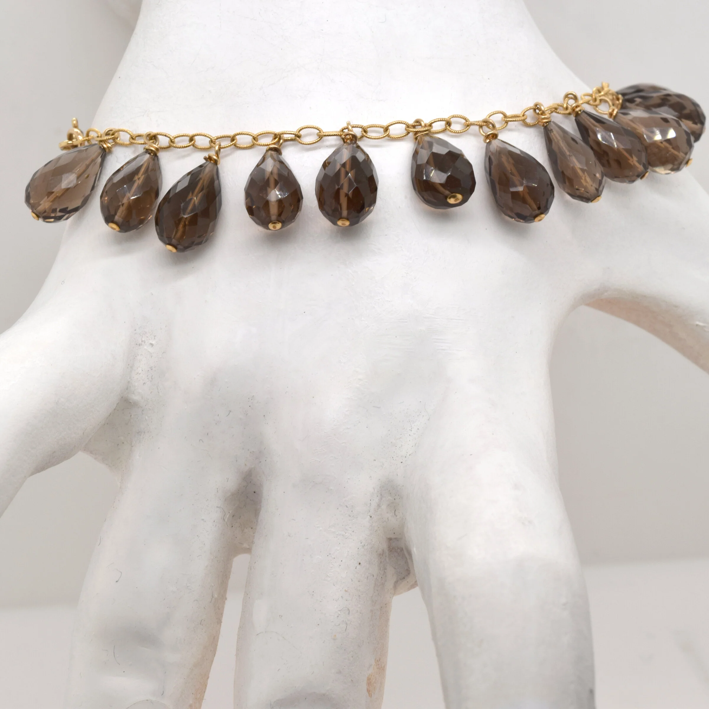 Smokey Topaz Dangle Bracelet - Image 2