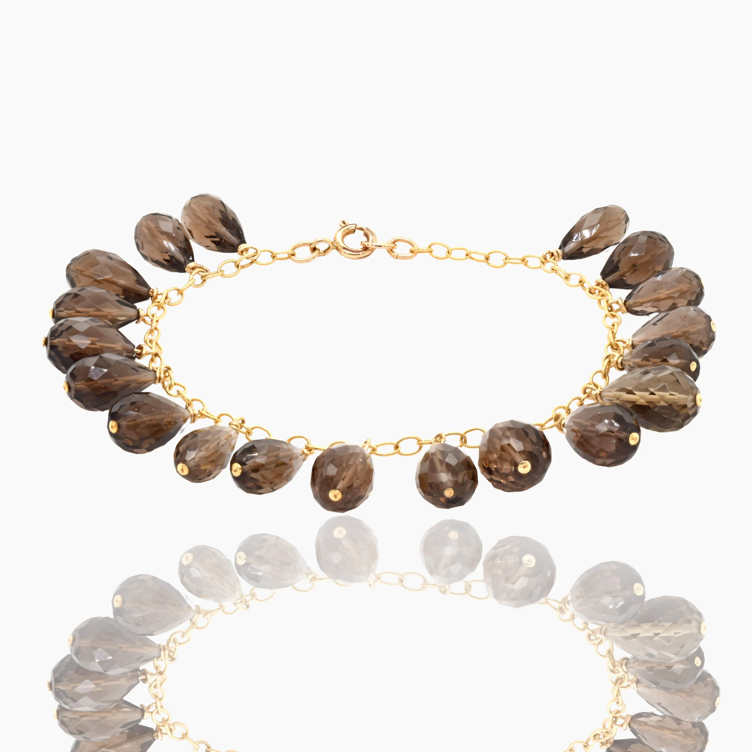 Smokey Topaz Dangle Bracelet - Image 4