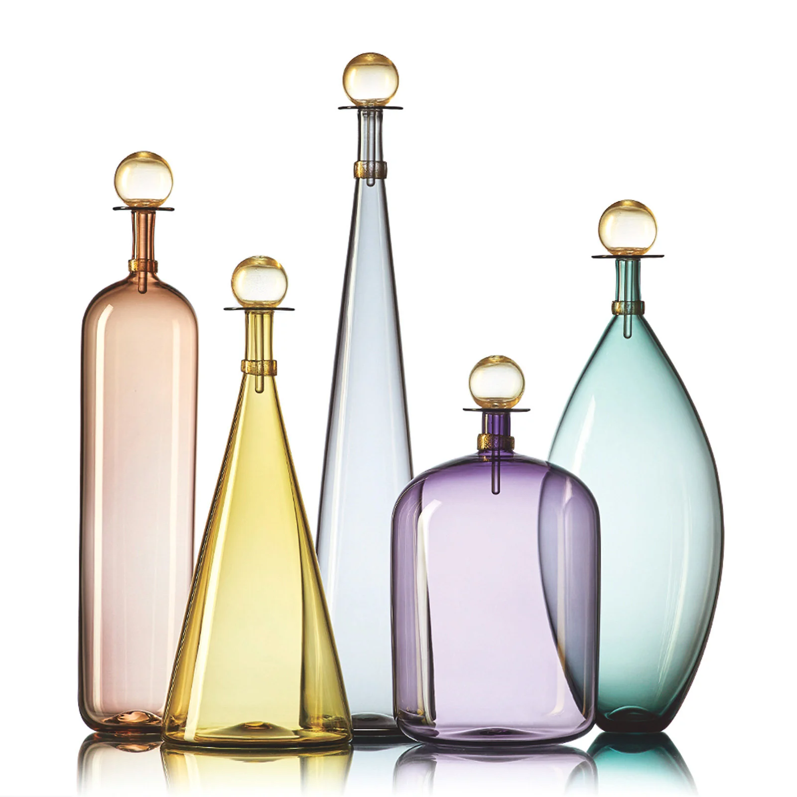 Smoky Large Jewel Bottles