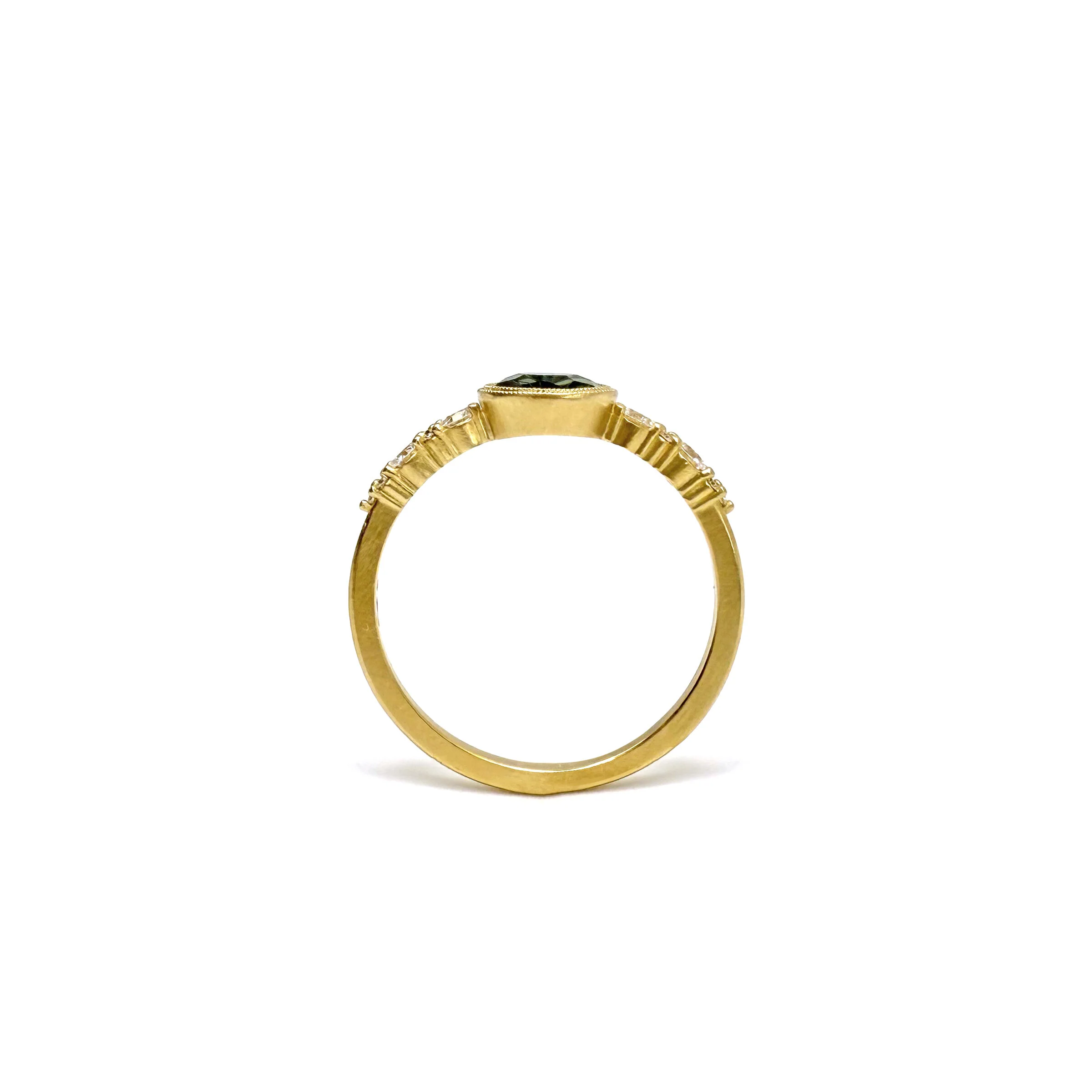 Starbrite Green Sapphire Westport Ring - Image 6