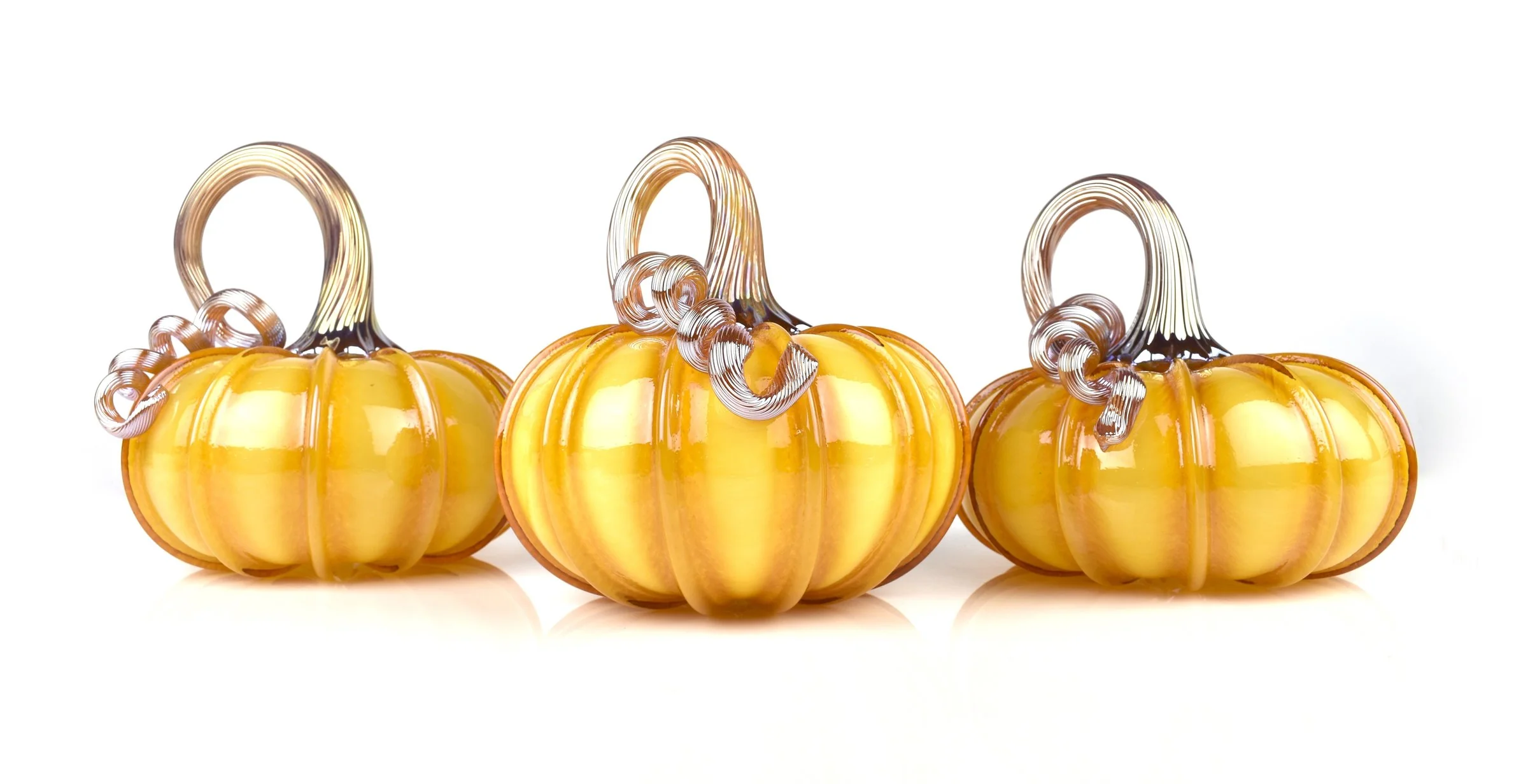 Striped Glass Pumpkins - Image 13