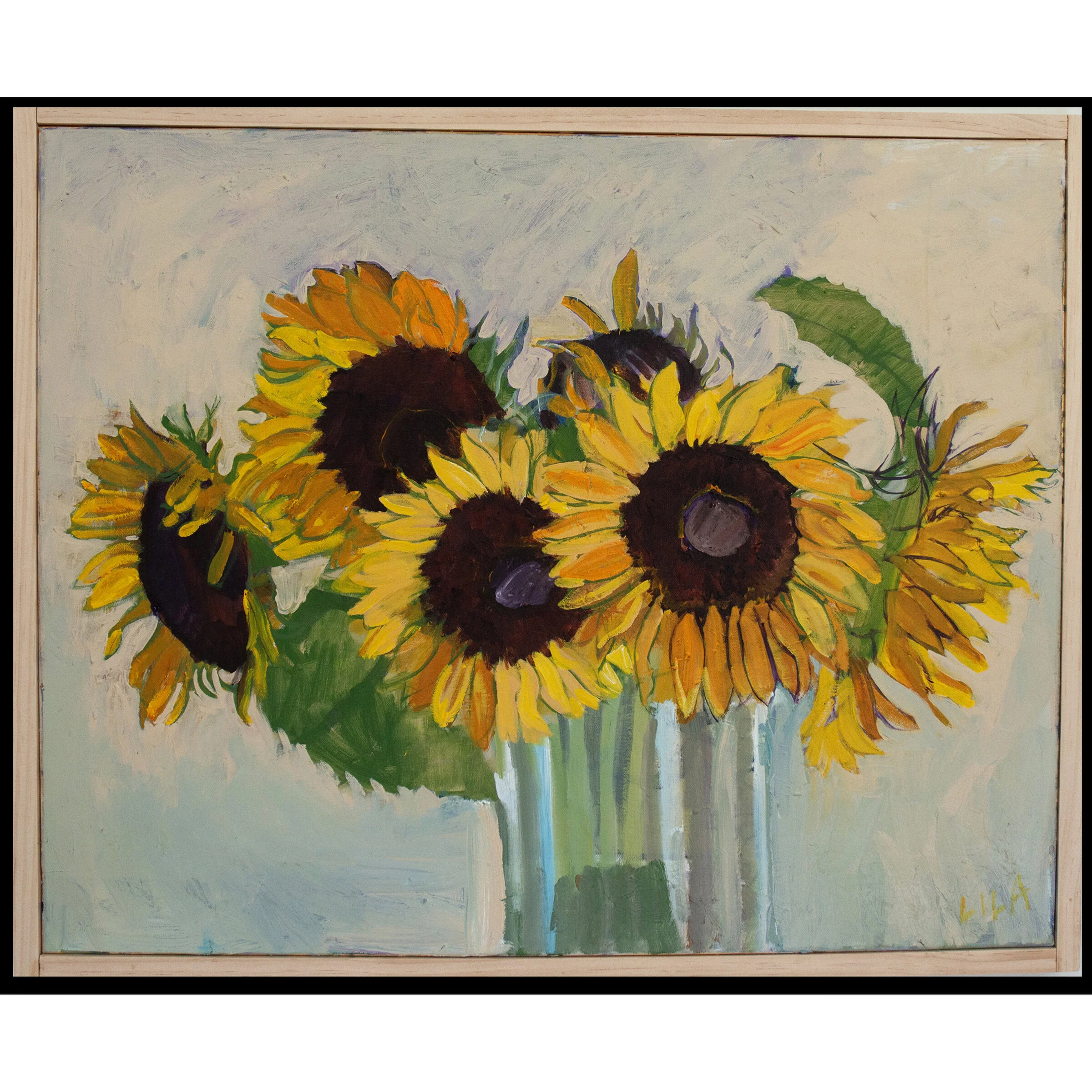 Sunflowers - Acrylic Painting - Image 2