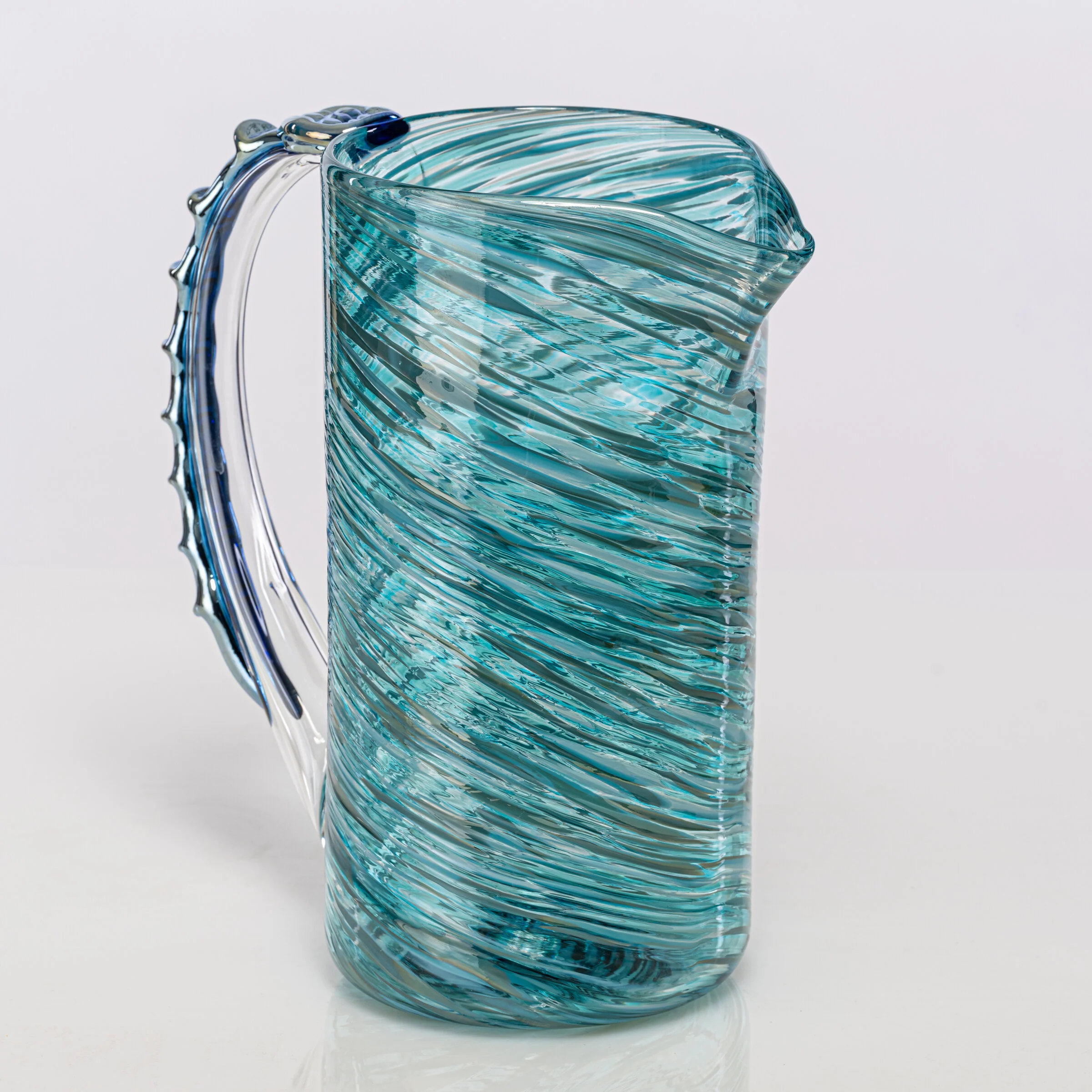 Swirl Pitcher - Tahoe Teal