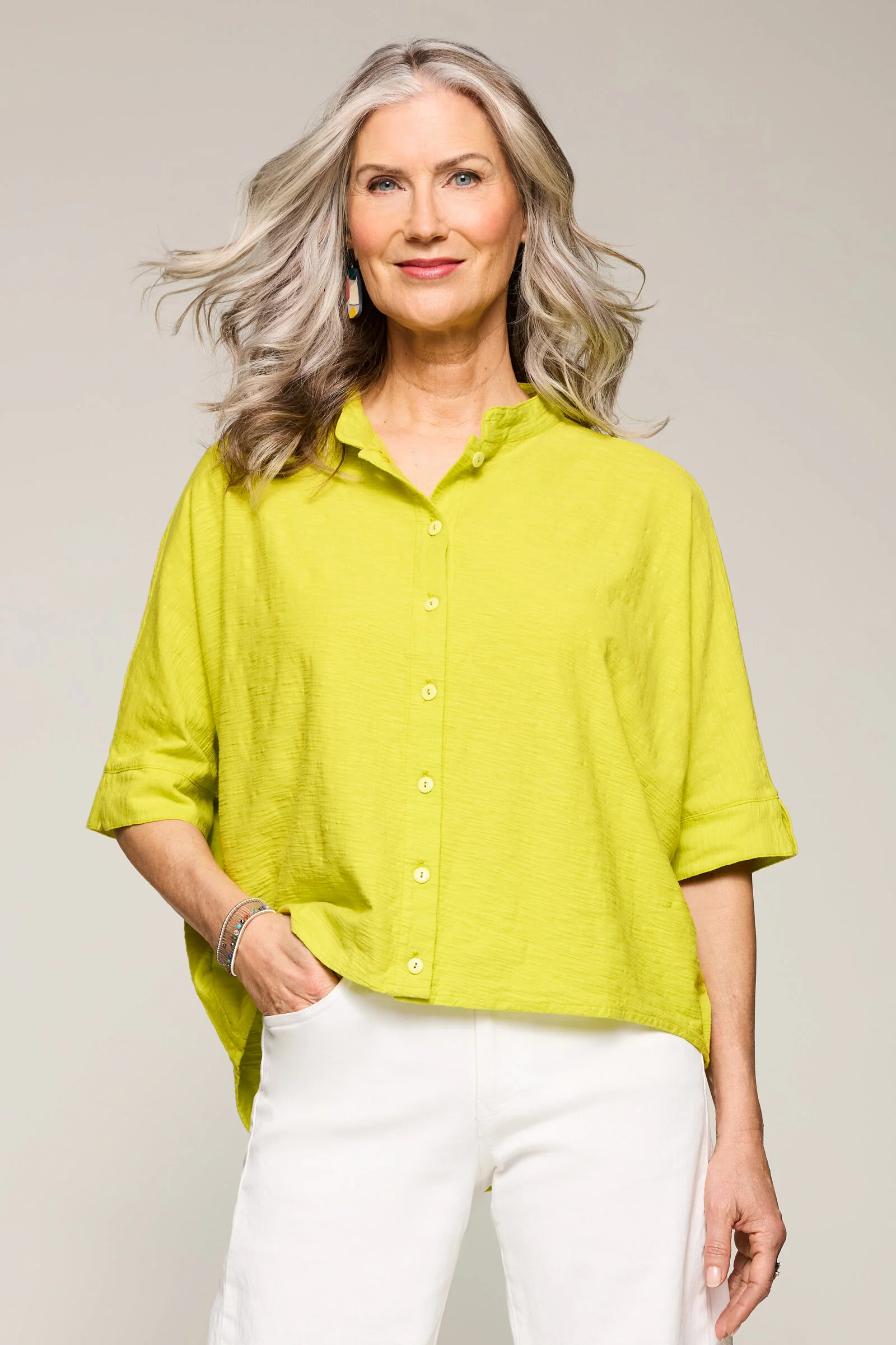 Sylvia Top - Lime Punch